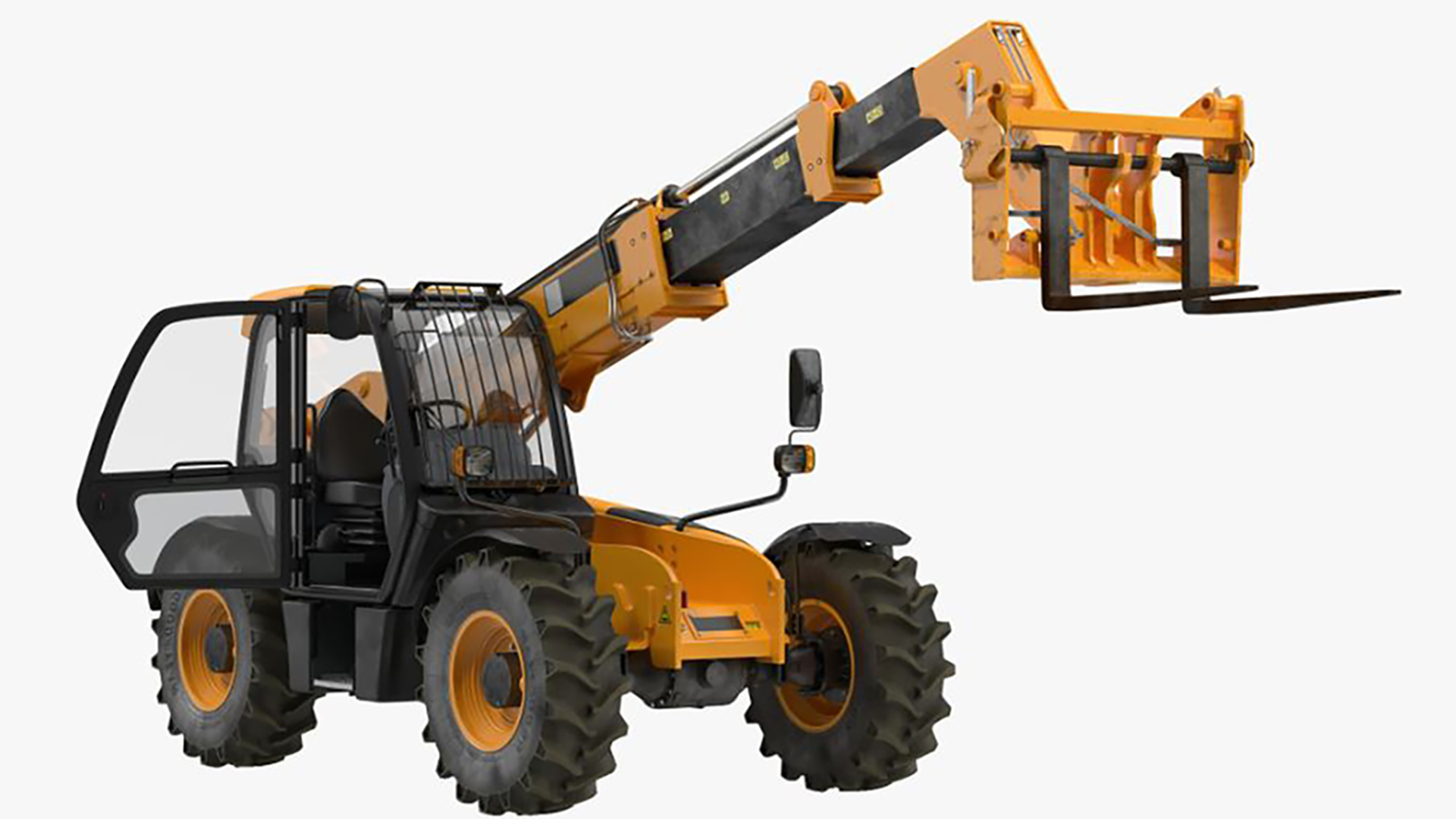 3D Telescopic Handler Forklift Generic Rigged for Maya