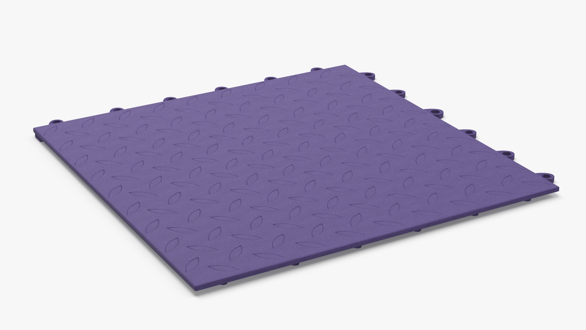 3D Connectable Floor Mat Tile Blue