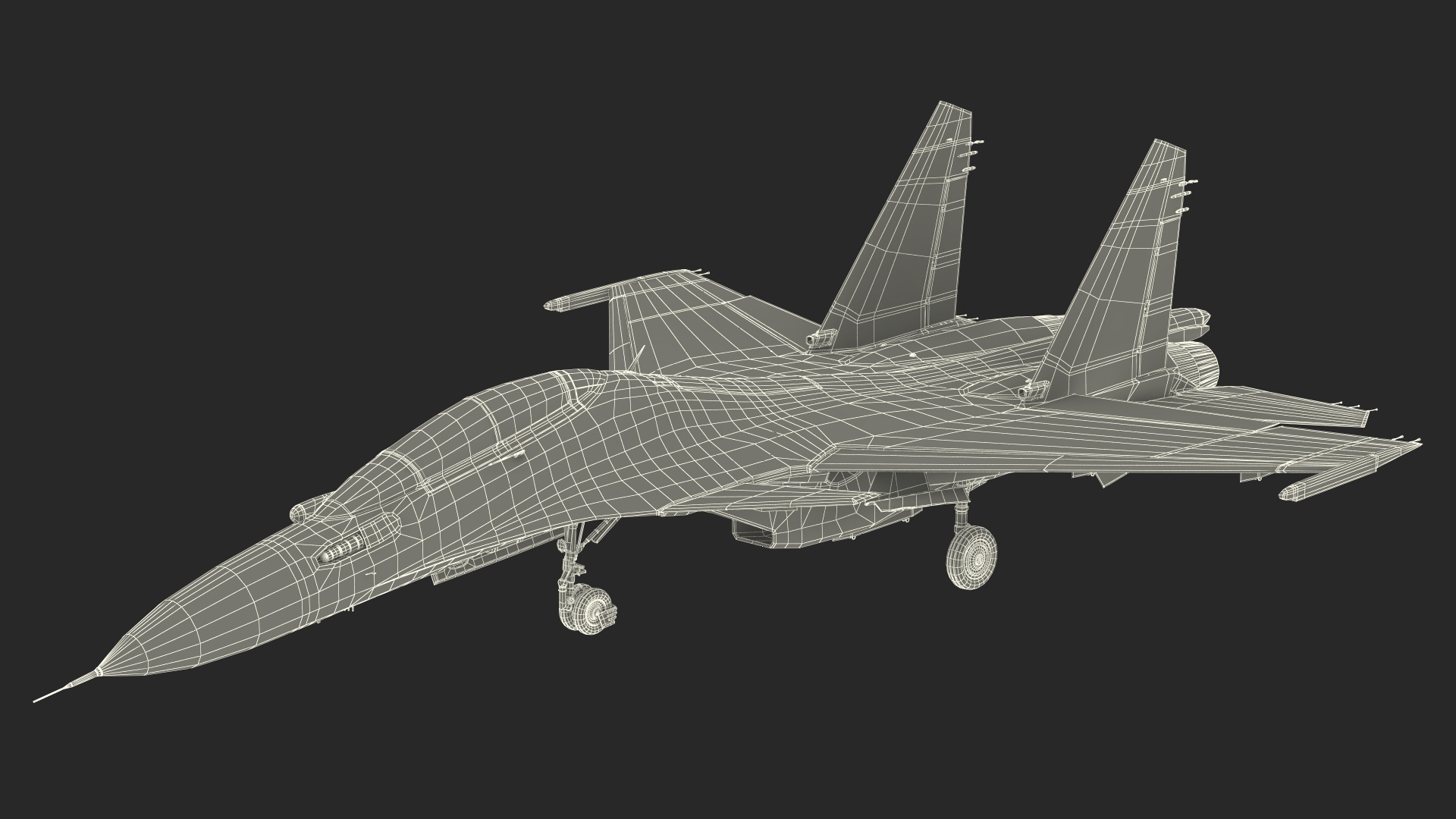 Su-30 Rigged 3D