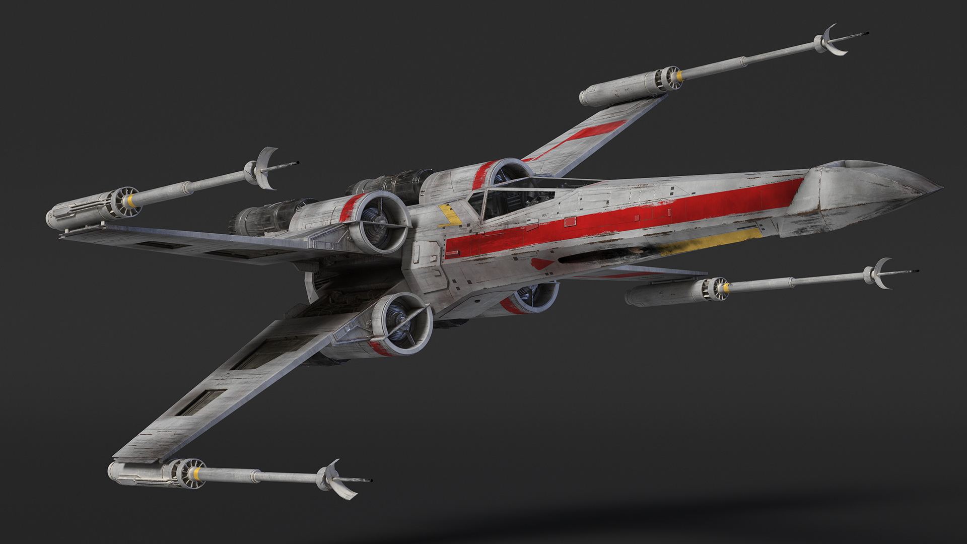 T65 X-Wing Starfighter Rigged 3D model