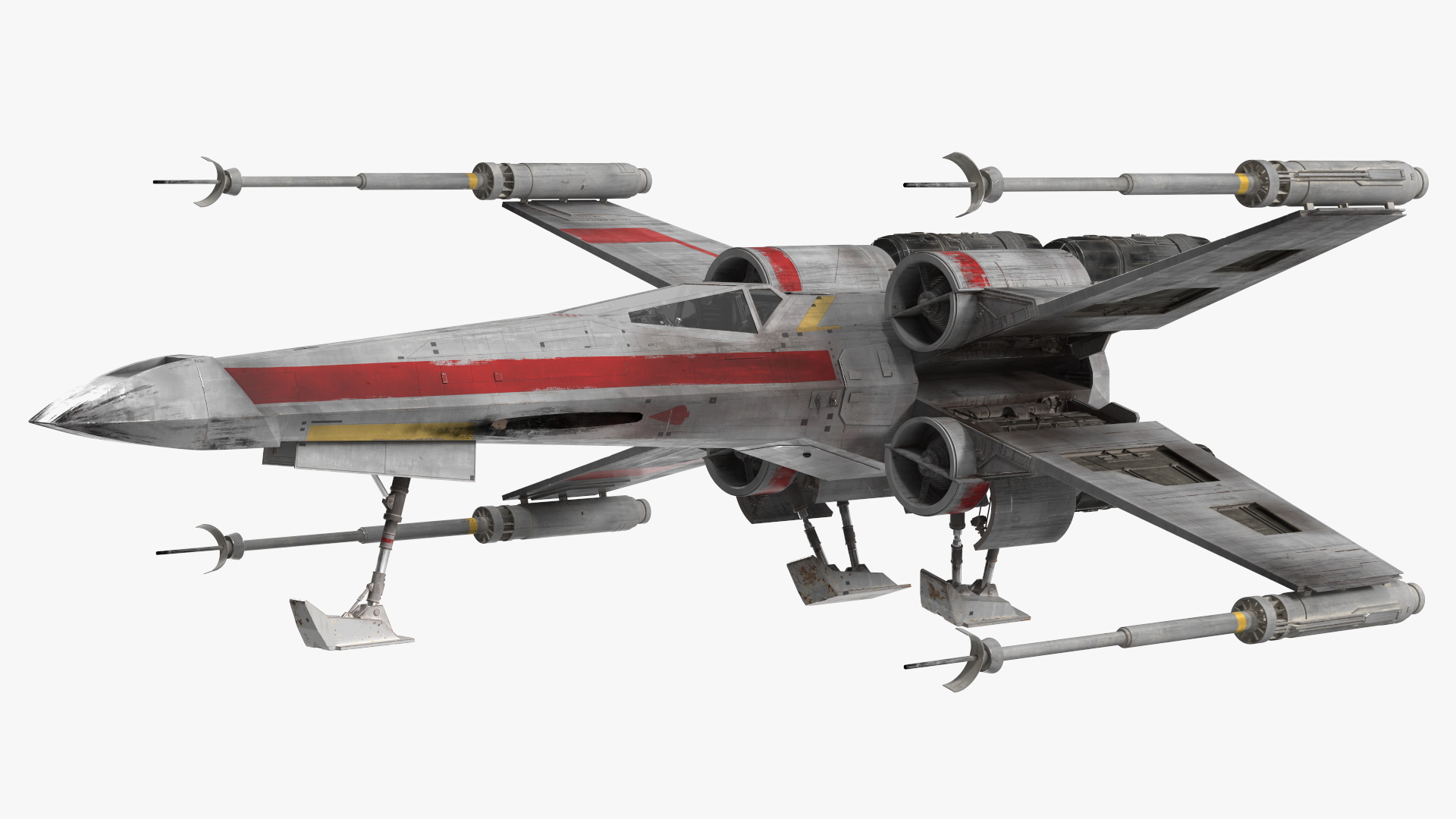 T65 X-Wing Starfighter Rigged 3D model