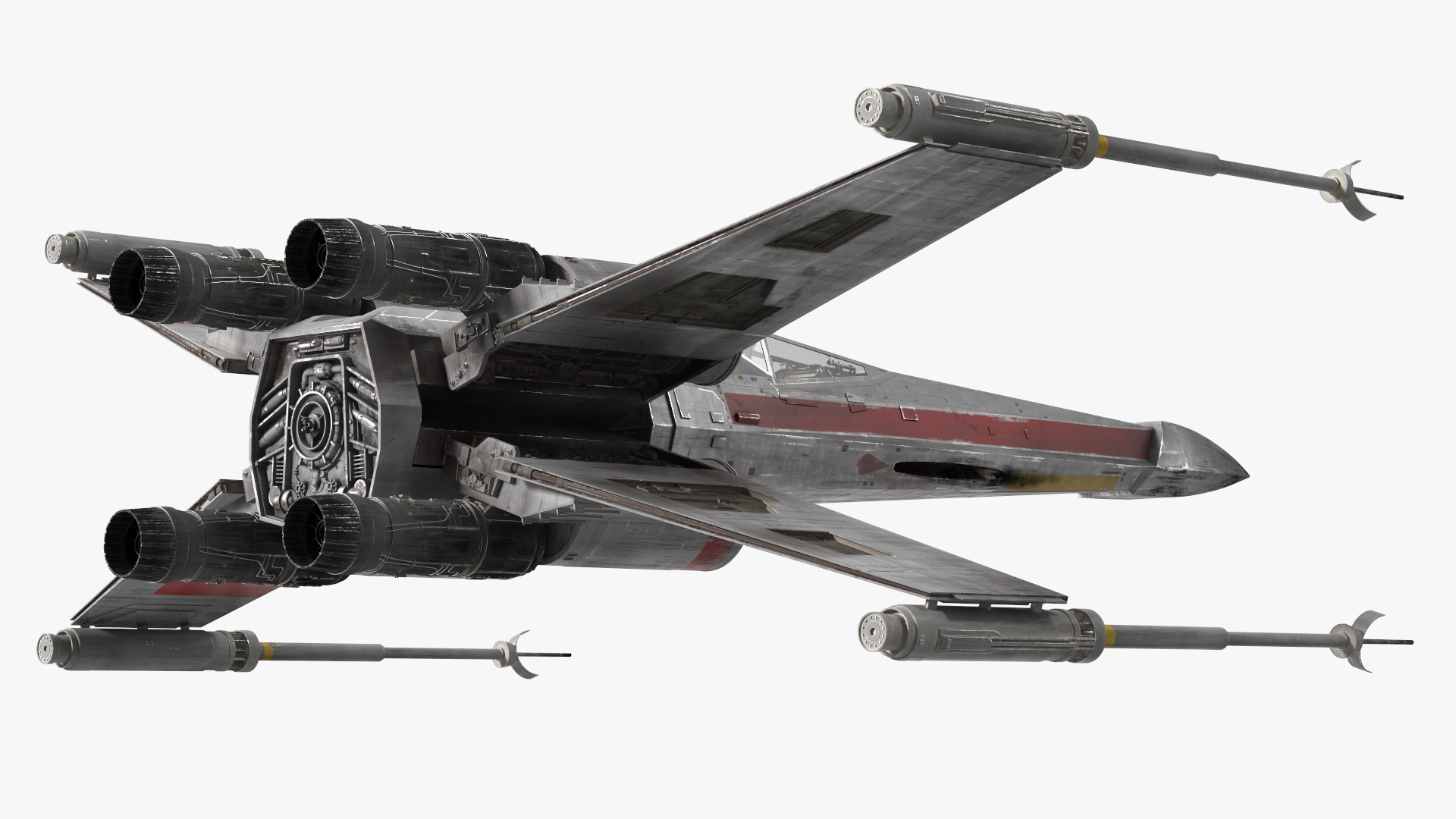 T65 X-Wing Starfighter Rigged 3D model