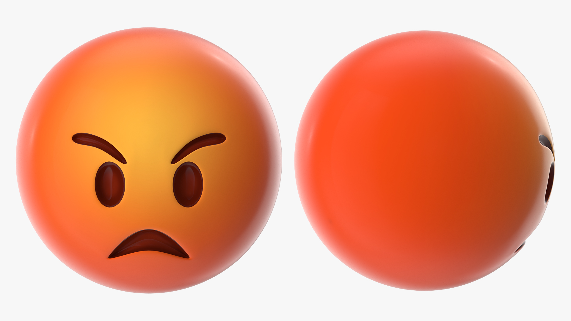 3D Angry Emoji