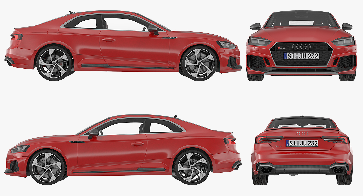 3D Audi RS5 2017 model