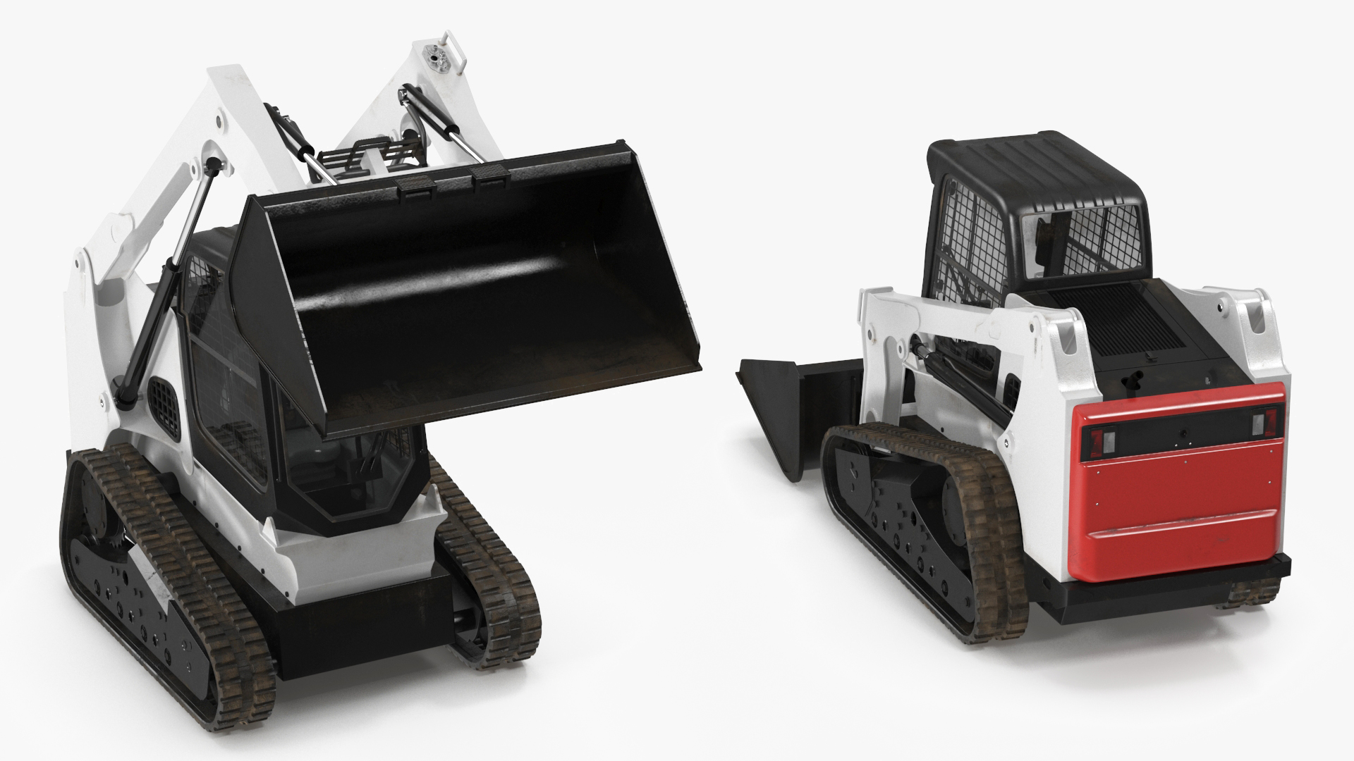 3D model Skid Steer or Compact Track Loader Rigged for Cinema 4D