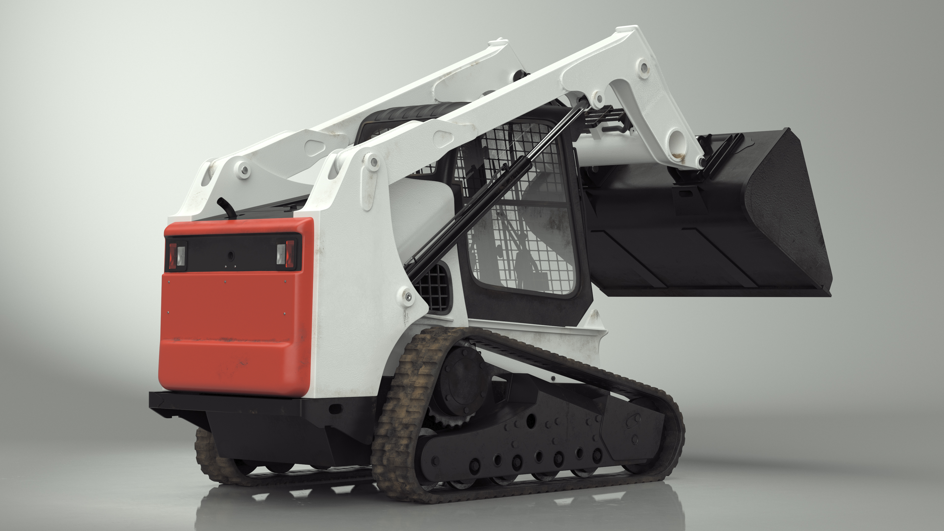 3D model Skid Steer or Compact Track Loader Rigged for Maya