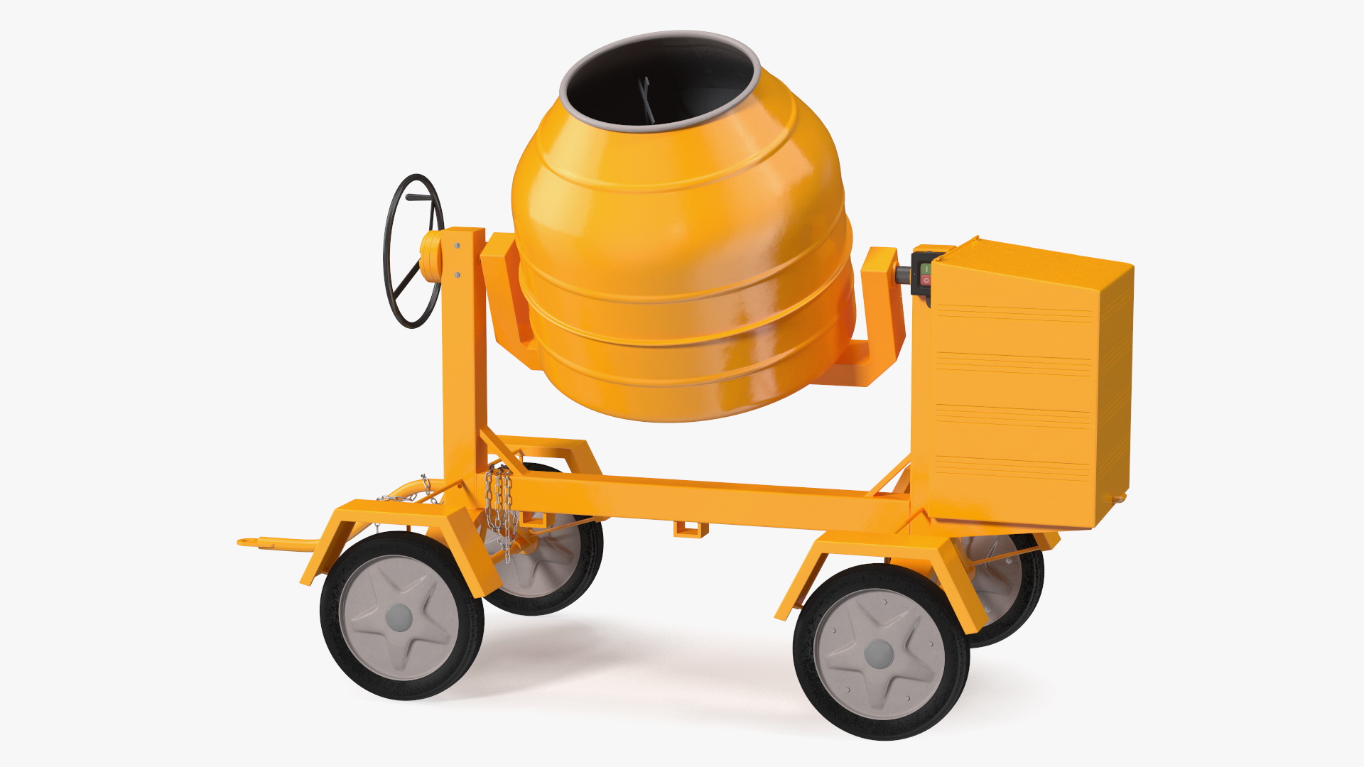 3D Electric Concrete Mixer model