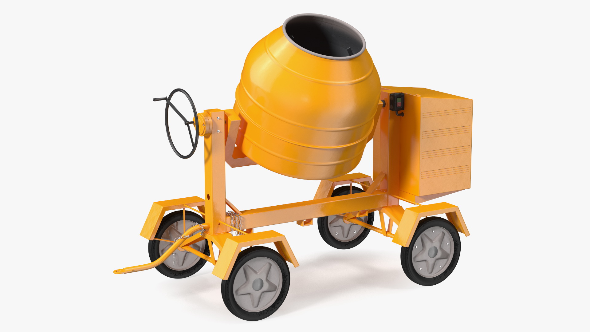 3D Electric Concrete Mixer model