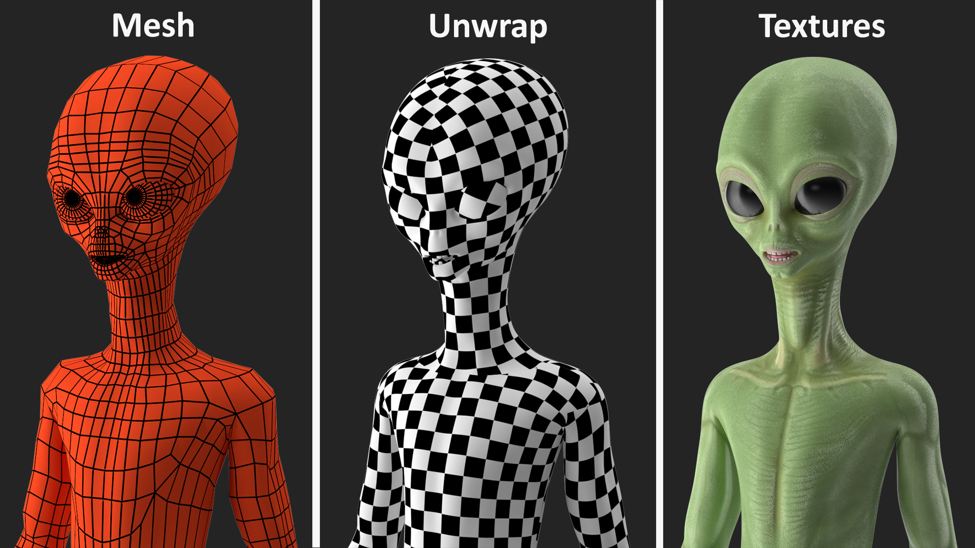 3D model Cartoon Alien Rigged