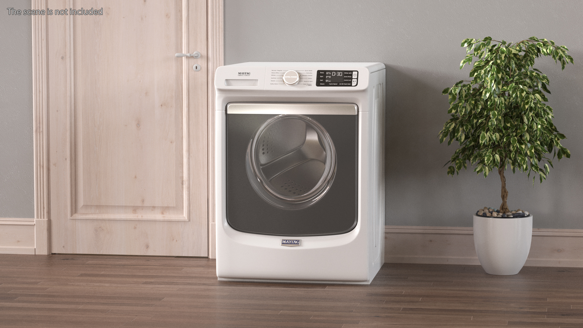 3D Washing Machine Maytag White model