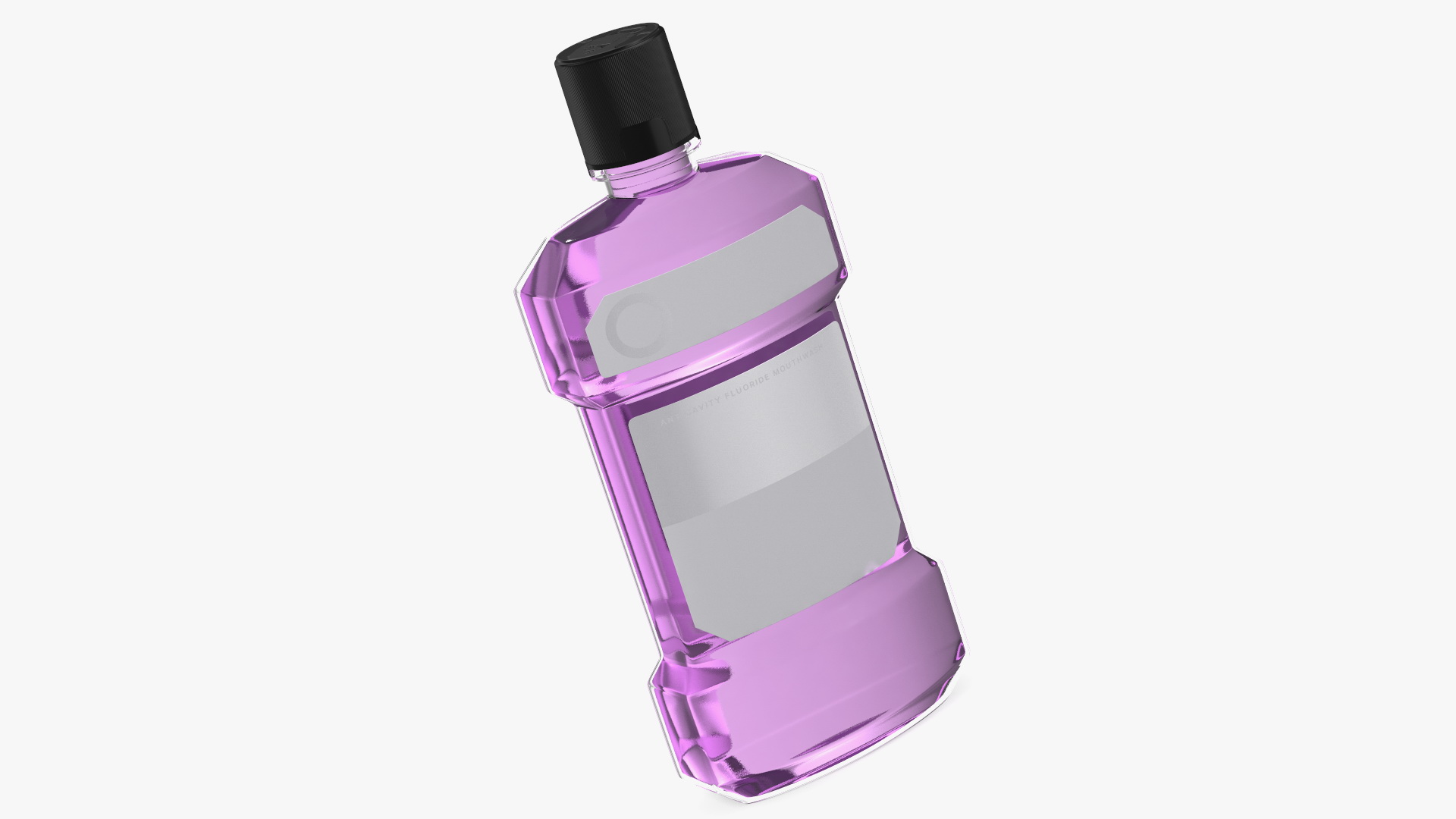 3D model Antiseptic Mouthwash 1L Bottle