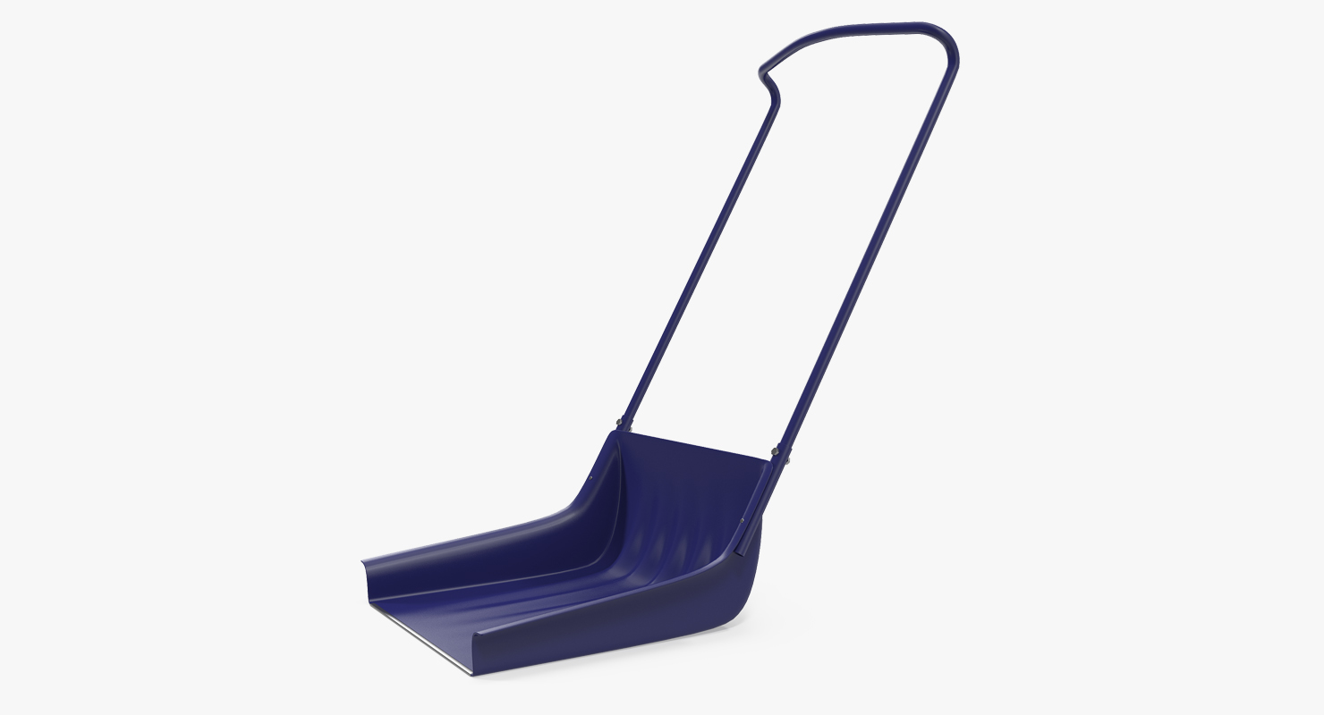 3D Sleigh Shovel Blue model