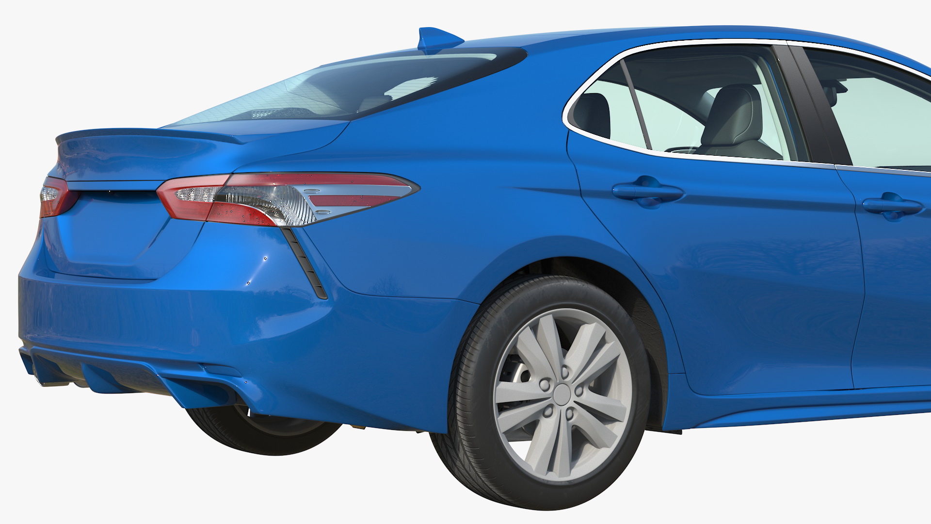 Sedan with Wheel Lock Clamp 3D