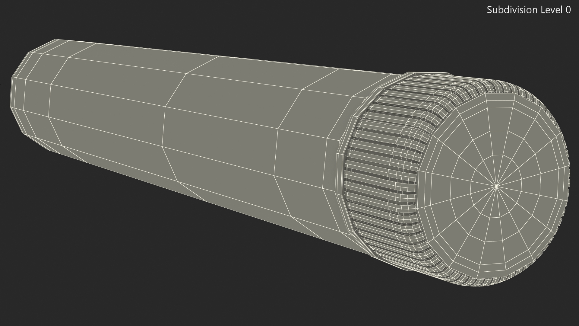 3D model Glass Culture Tube with Screw Cap and Round Bottom