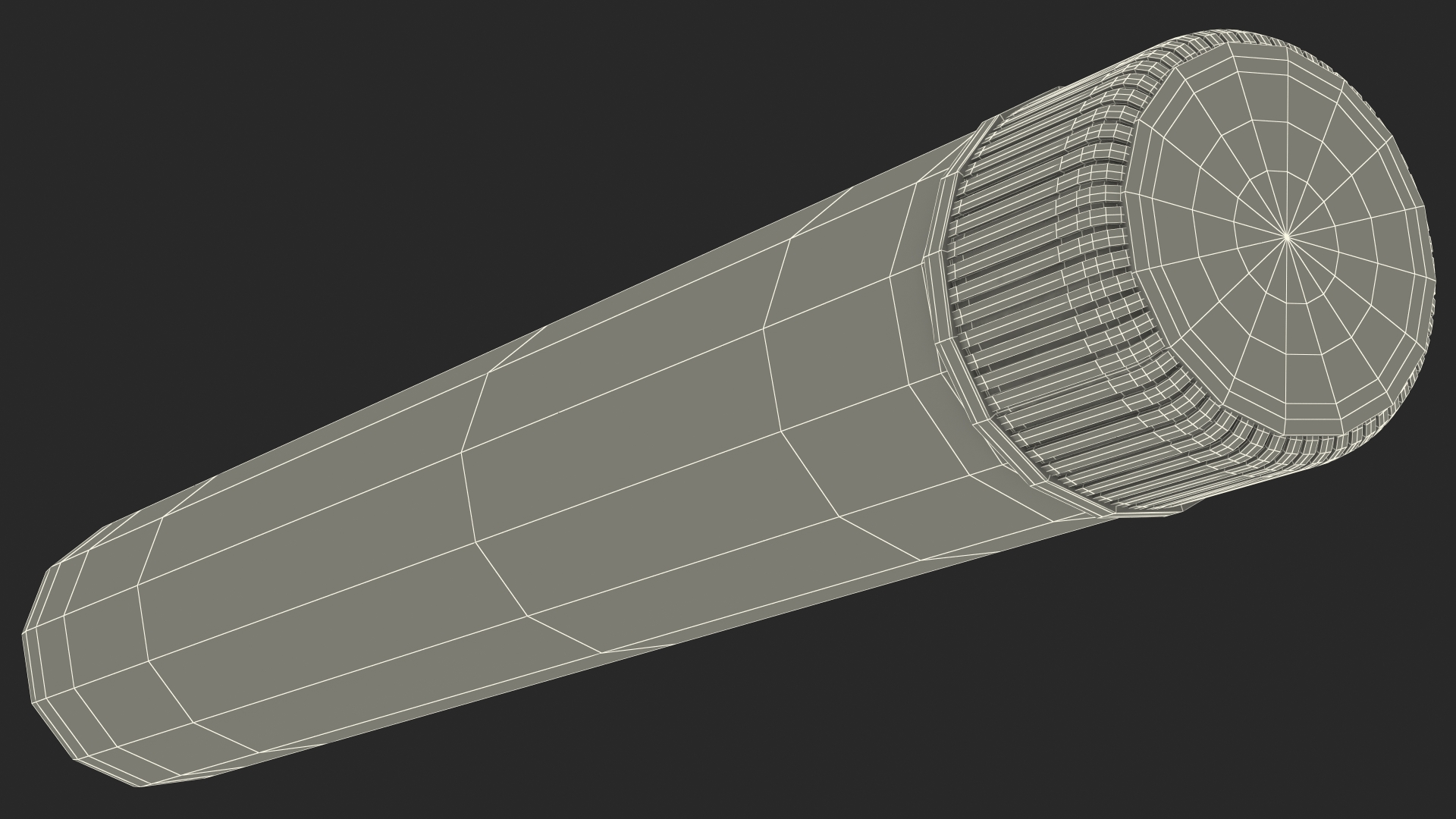 3D model Glass Culture Tube with Screw Cap and Round Bottom