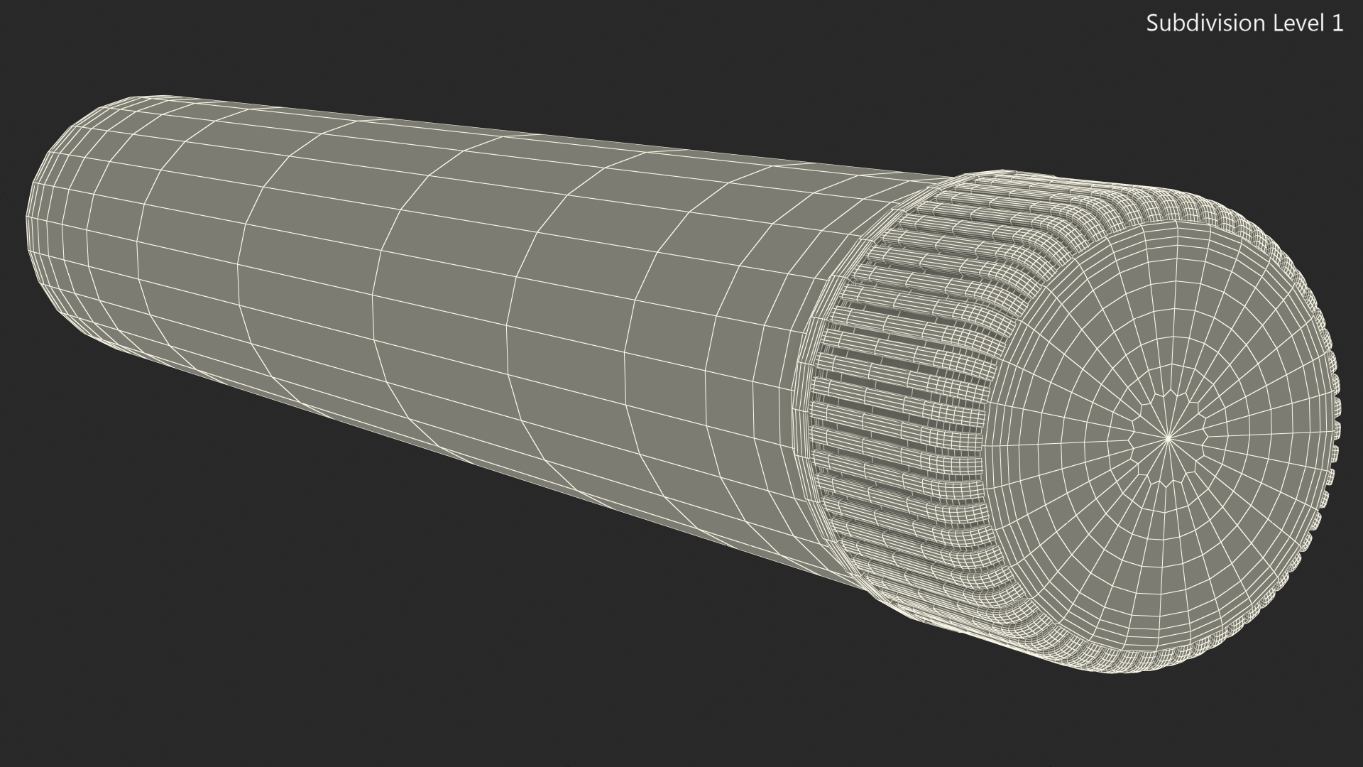 3D model Glass Culture Tube with Screw Cap and Round Bottom