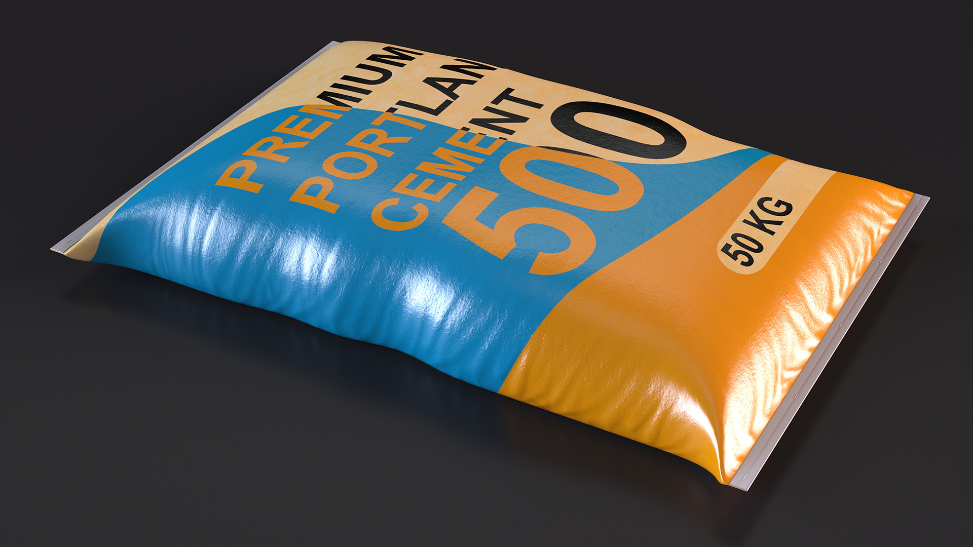 3D model Realistic Cement Bag