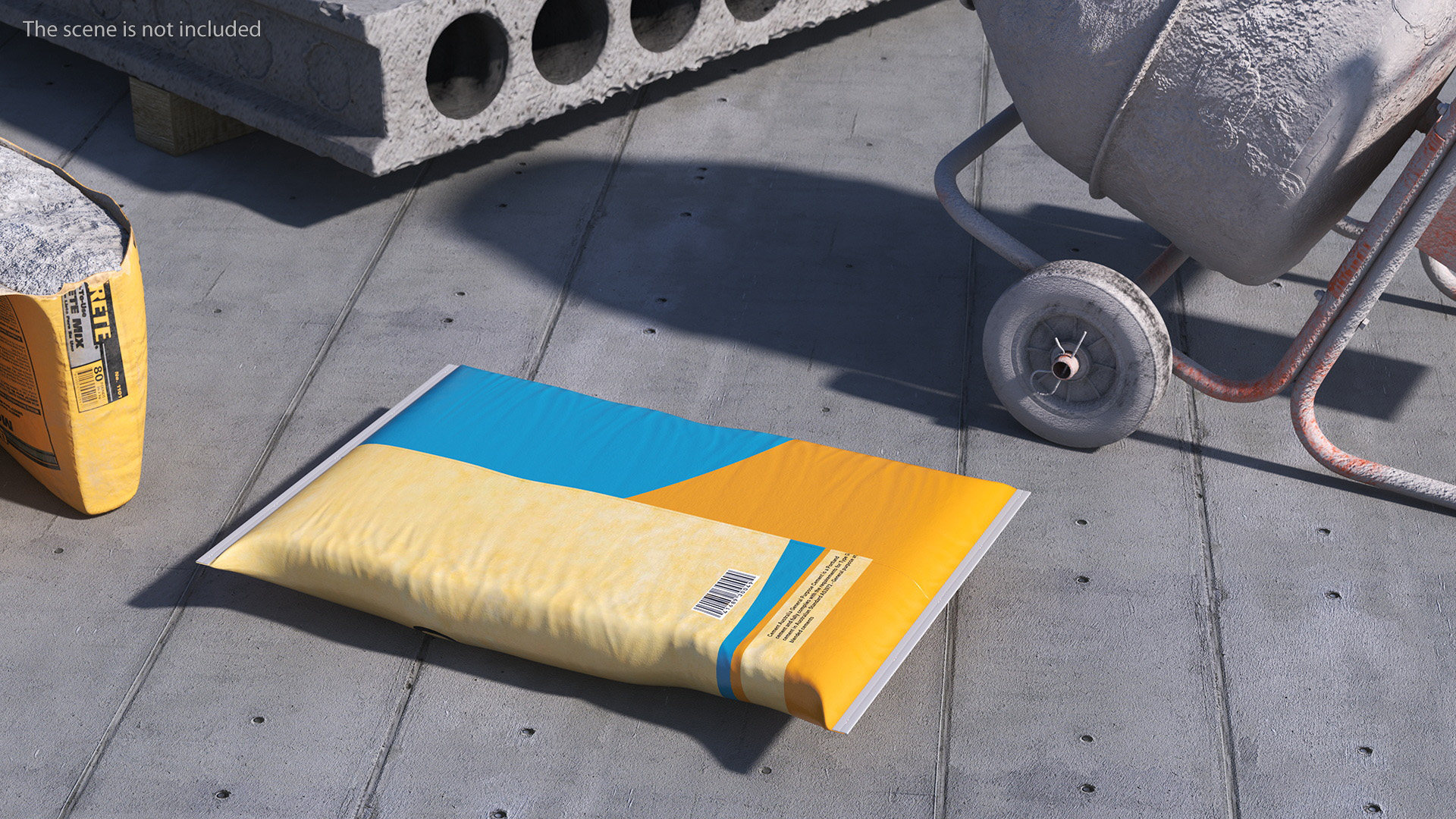 3D model Realistic Cement Bag