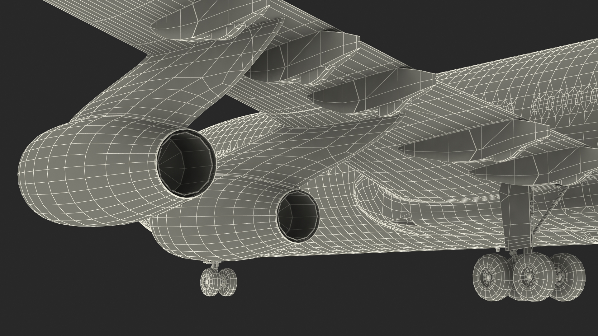 IL-96-400 Aeroflot Simple Interior 3D model