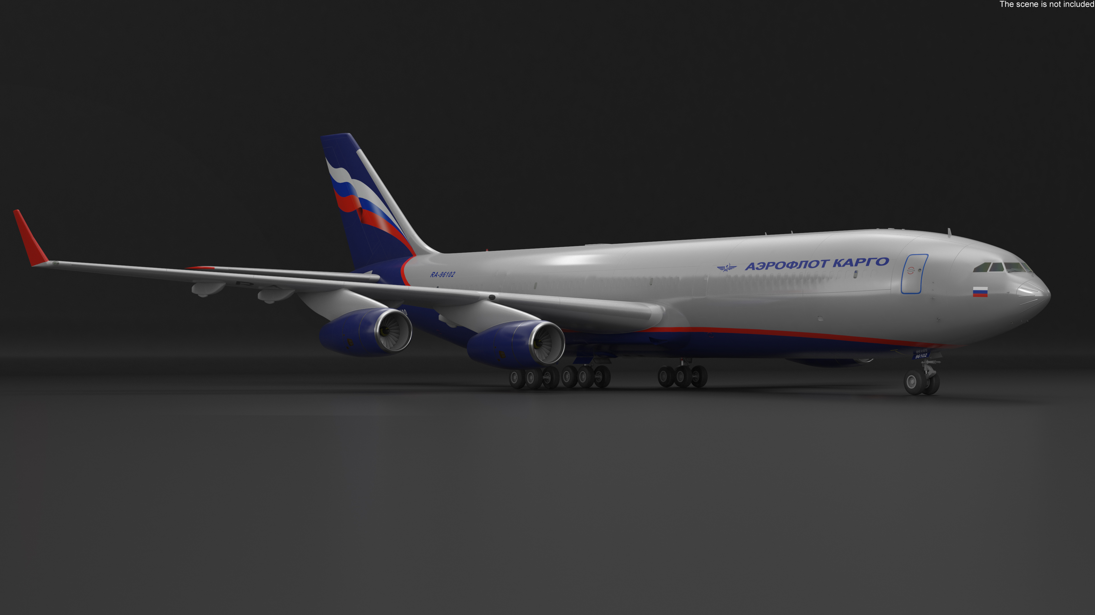 IL-96-400 Aeroflot Simple Interior 3D model