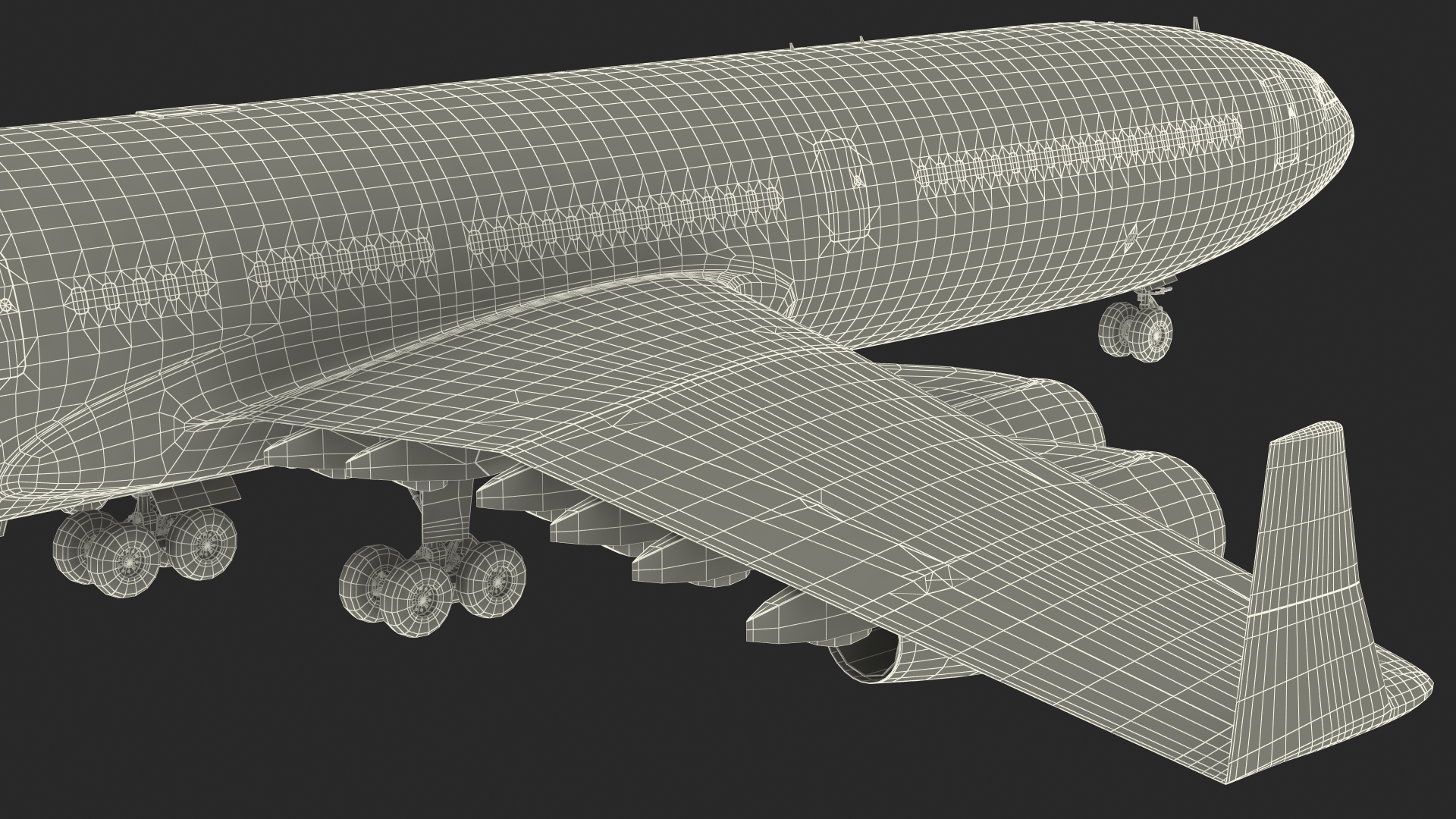 IL-96-400 Aeroflot Simple Interior 3D model