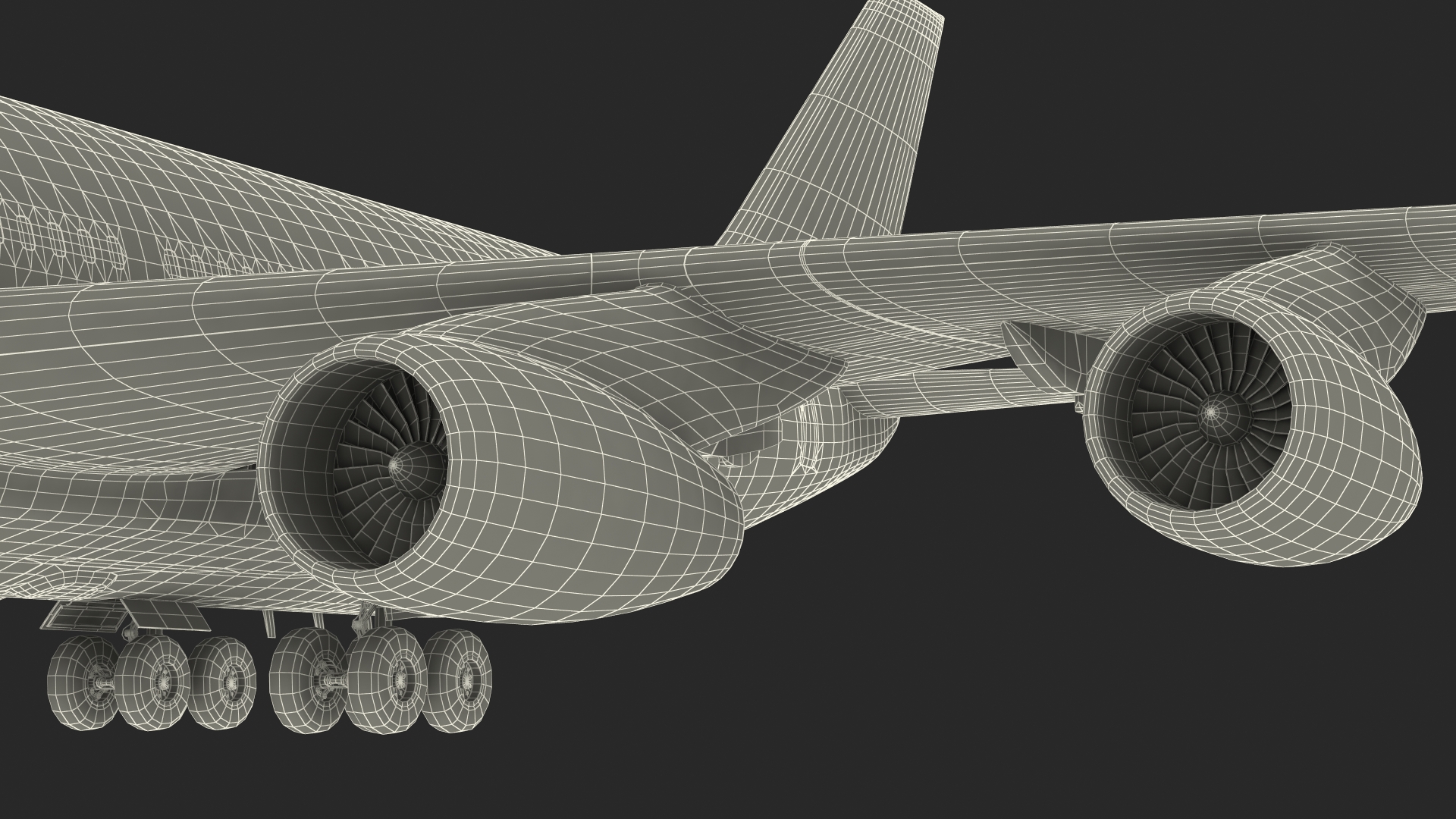 IL-96-400 Aeroflot Simple Interior 3D model