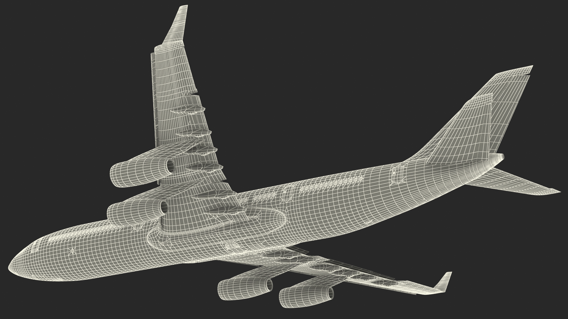 IL-96-400 Aeroflot Simple Interior 3D model