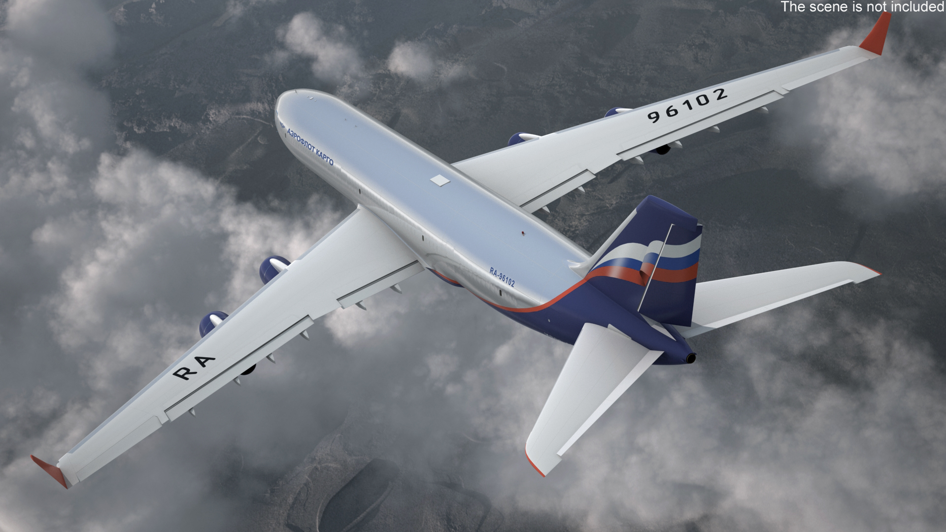 IL-96-400 Aeroflot Simple Interior 3D model