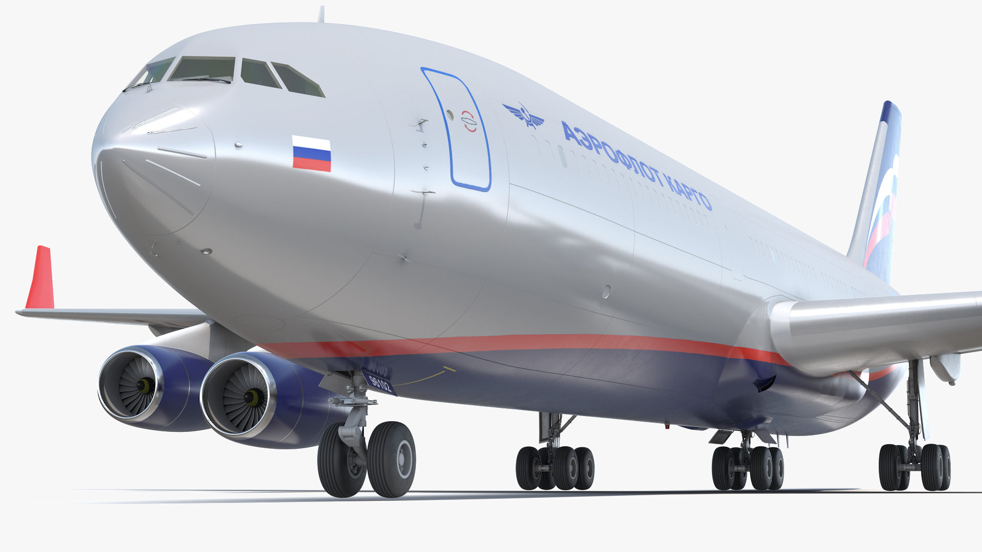 IL-96-400 Aeroflot Simple Interior 3D model