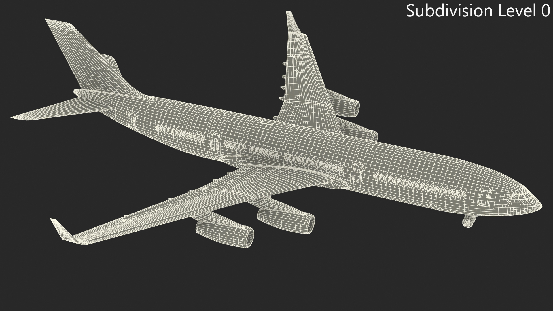 IL-96-400 Aeroflot Simple Interior 3D model