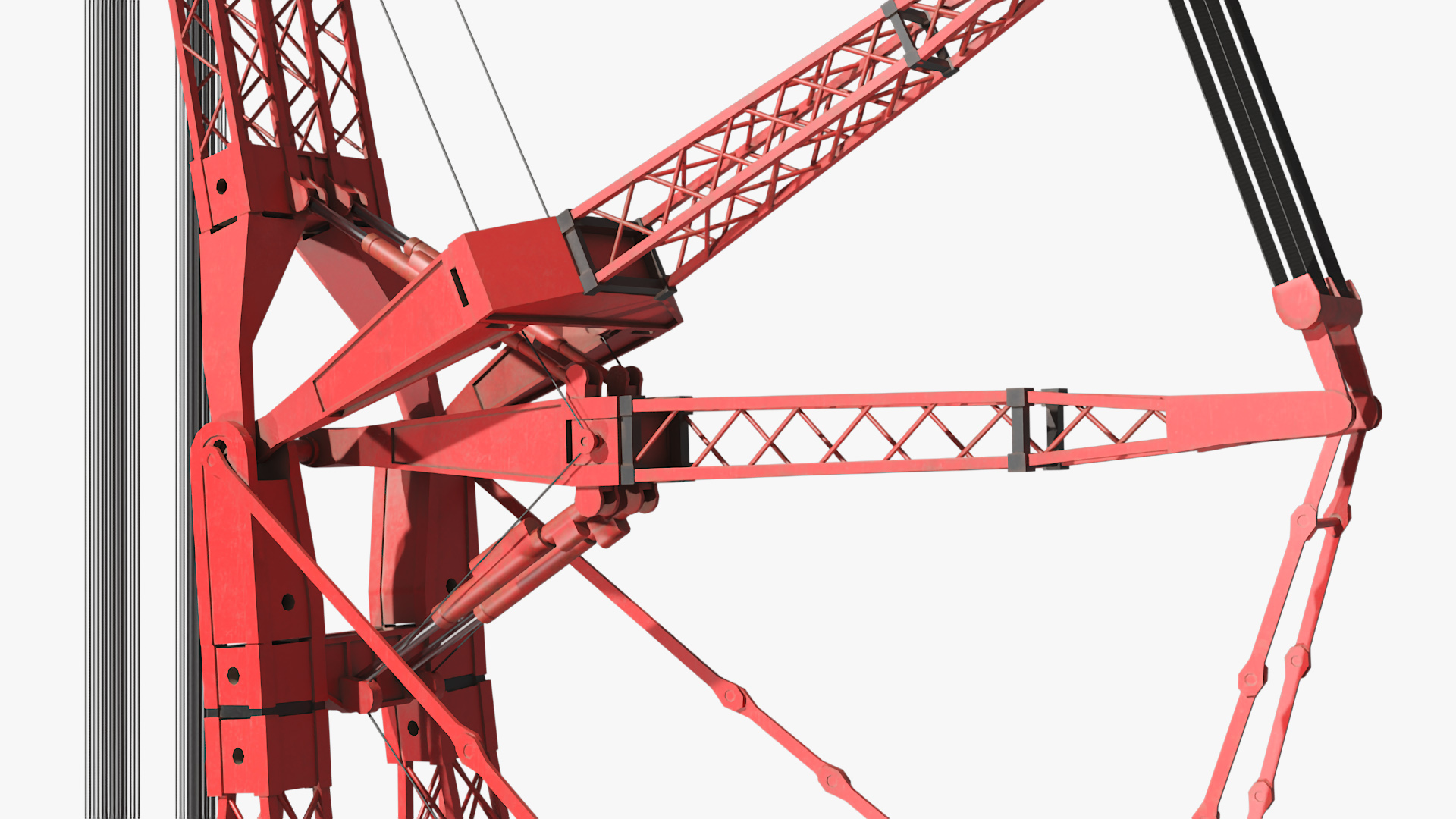 High Capacity Lift Crane Dirt 3D model