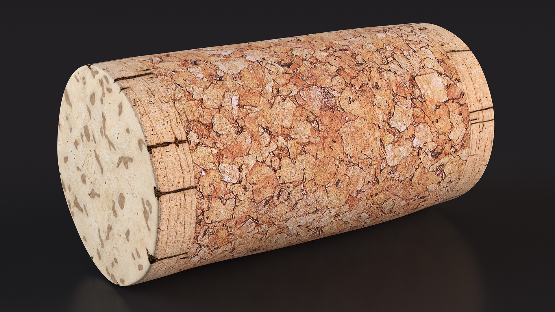 Realistic Wine Cork 3D model