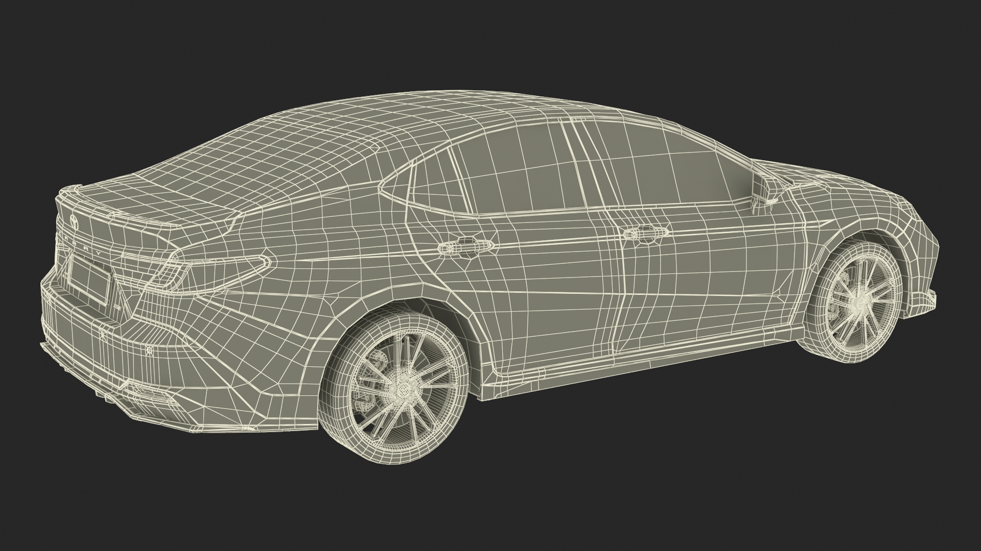 Toyota Camry Hybrid Underground Simplified 3D