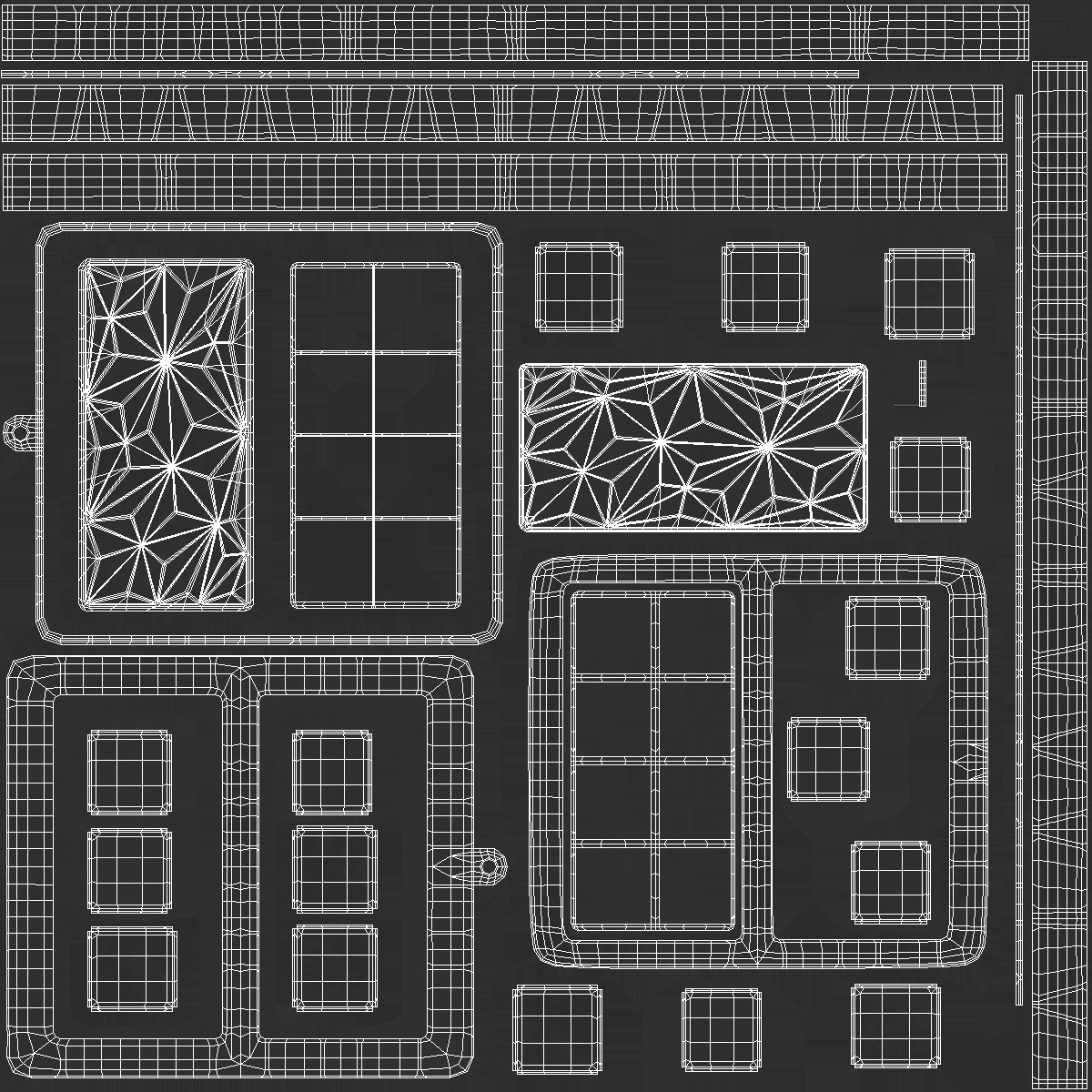 Chocolate Bar Mold Graphite 3D