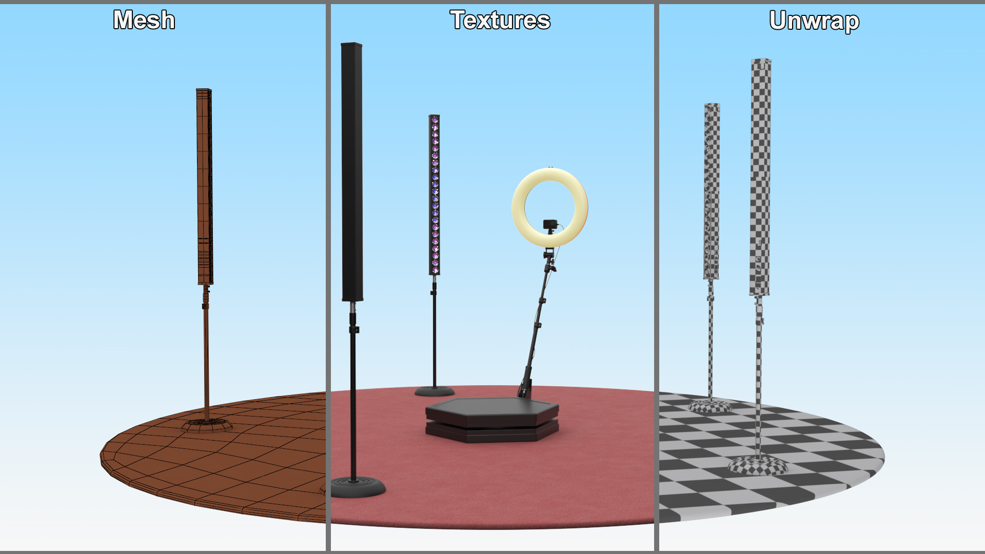 3D 360 Degree Photo Booth Setup model