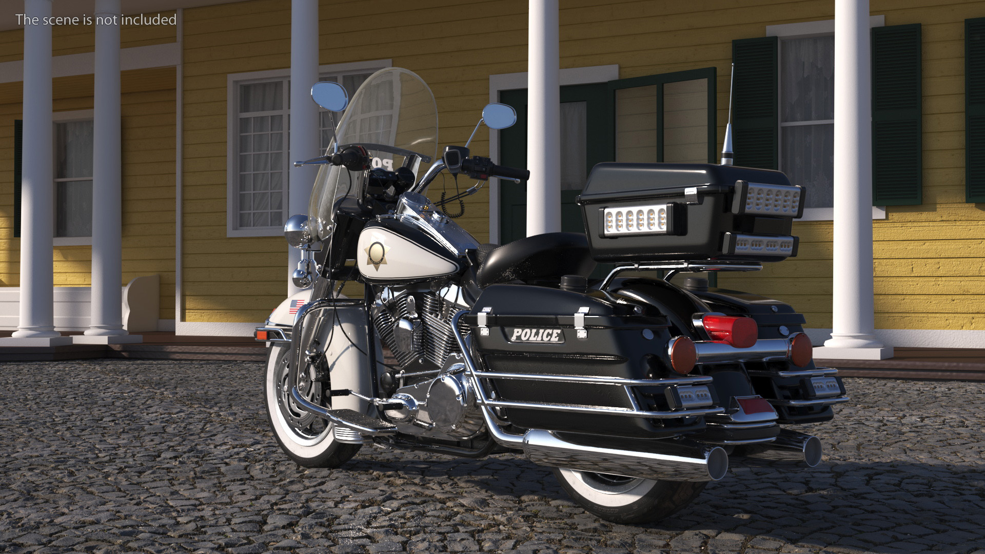 3D US Sheriff Motorcycle Road King