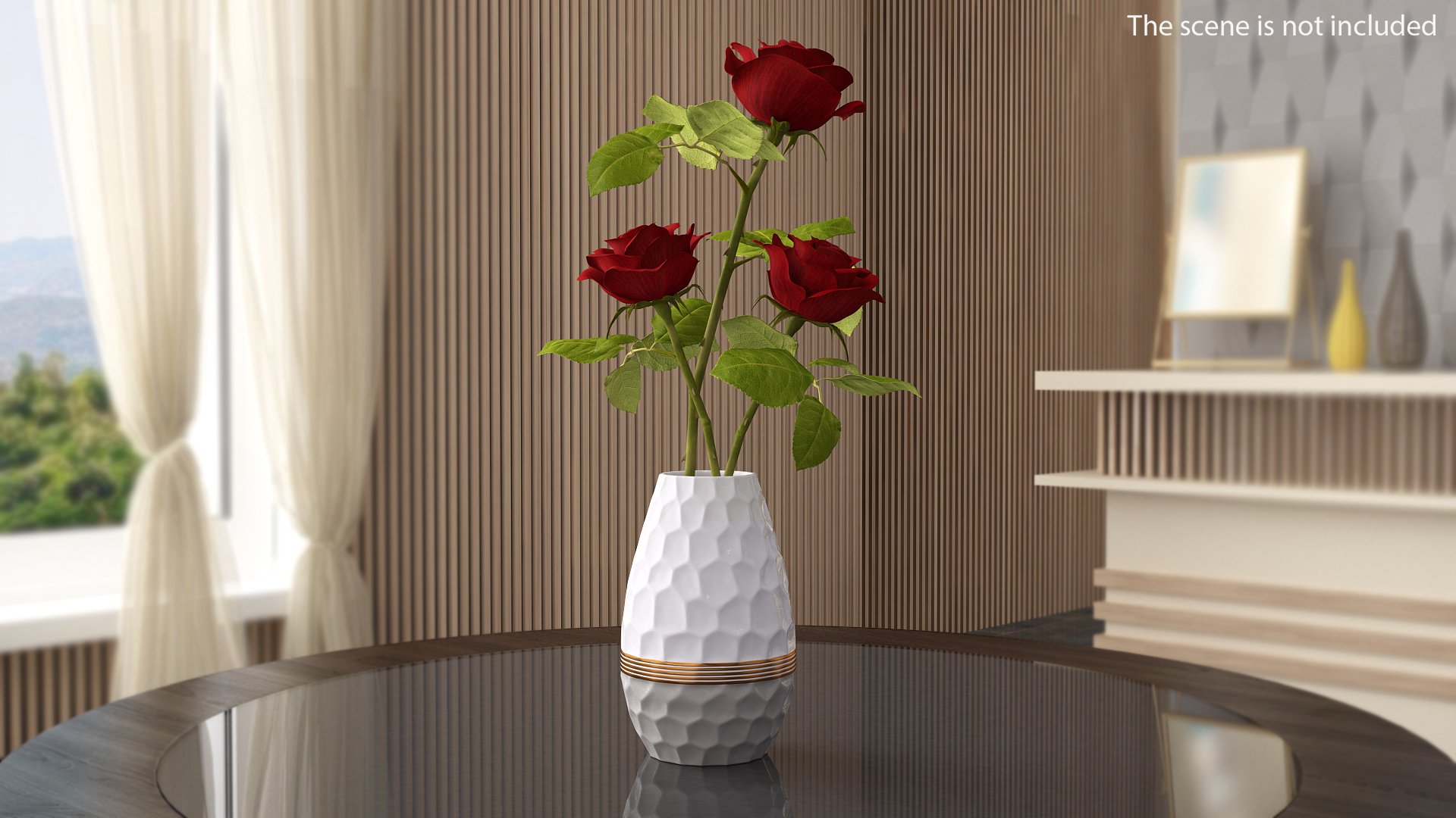 Modern Fashion Hexagon Vase 3D