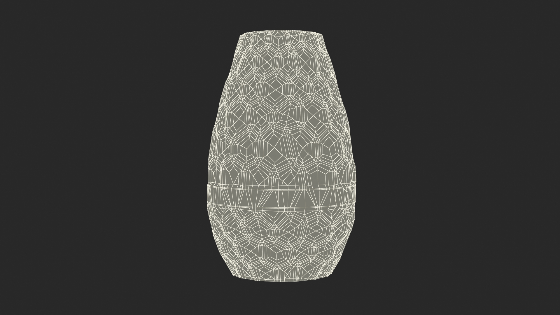 Modern Fashion Hexagon Vase 3D