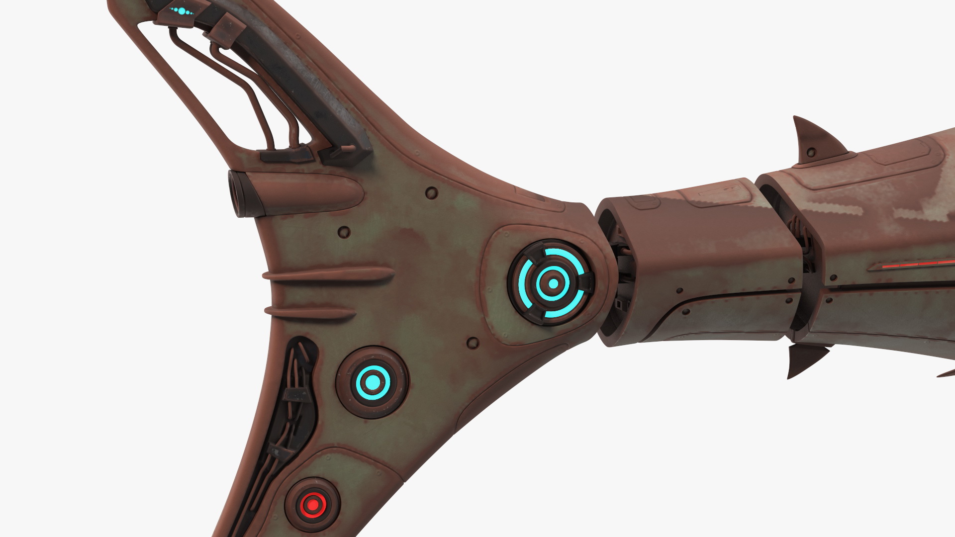 Rusty Shark Robot 3D