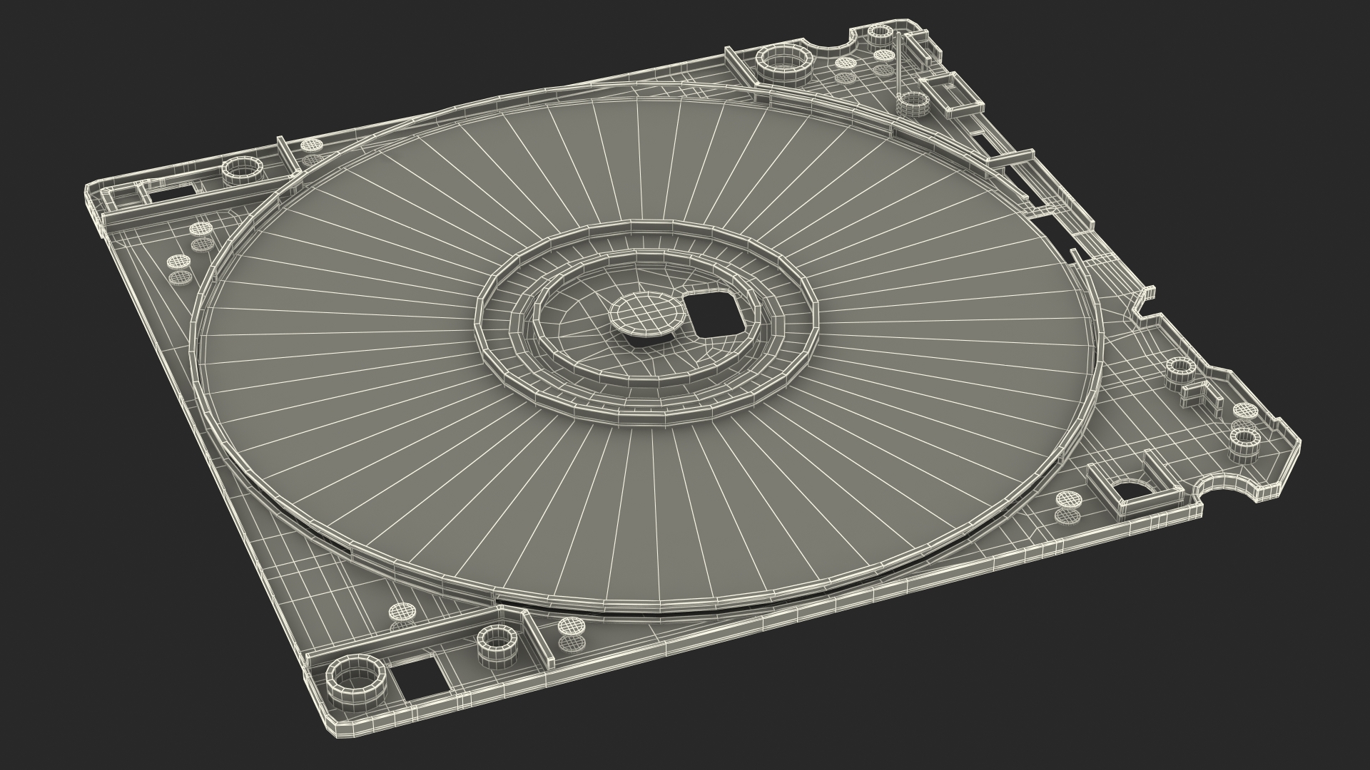 3D model Sony MFD 2HD Floppy Diskette Orange