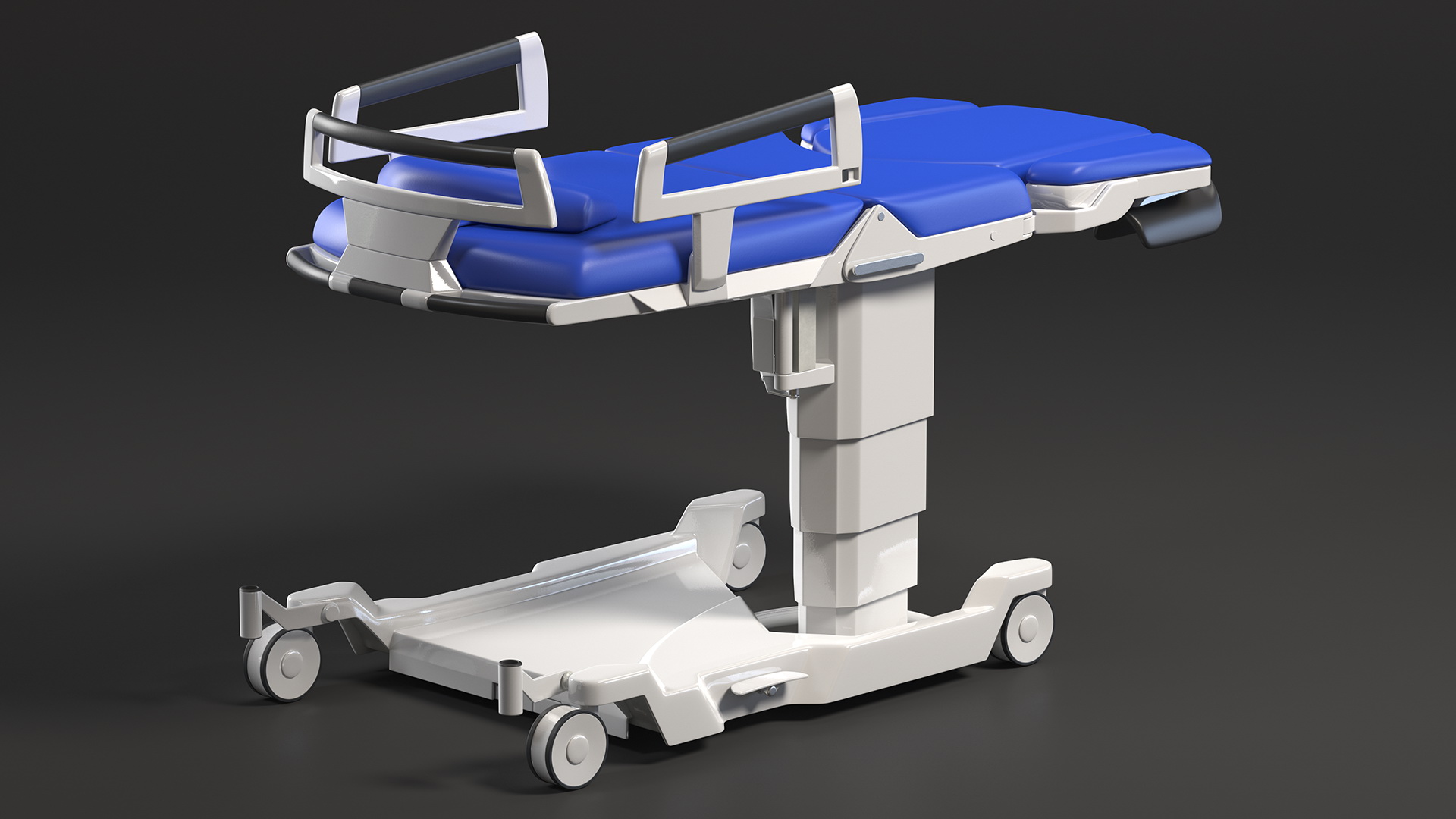 3D Blue Bed for Birth model