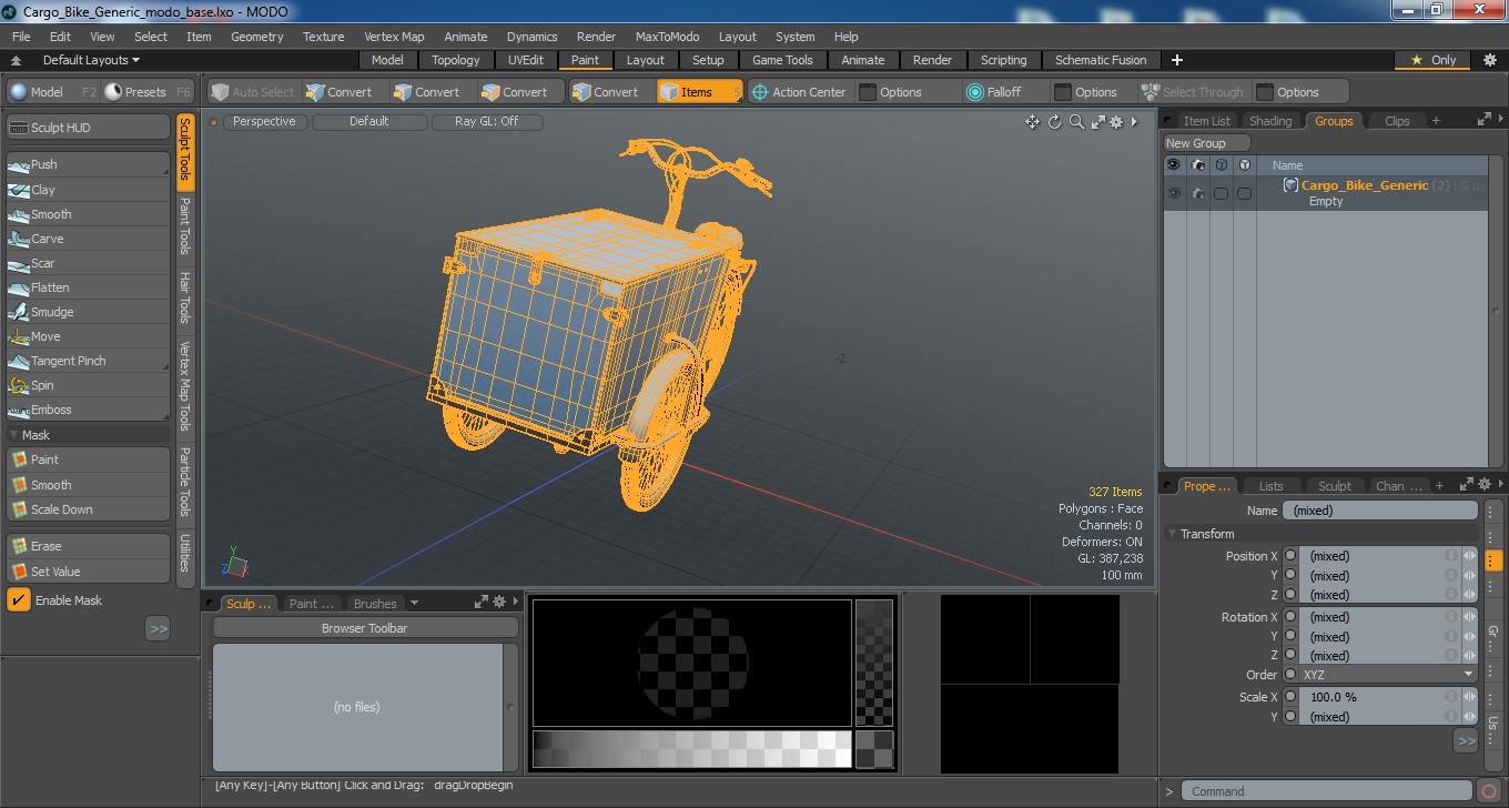 3D Cargo Bike Generic model