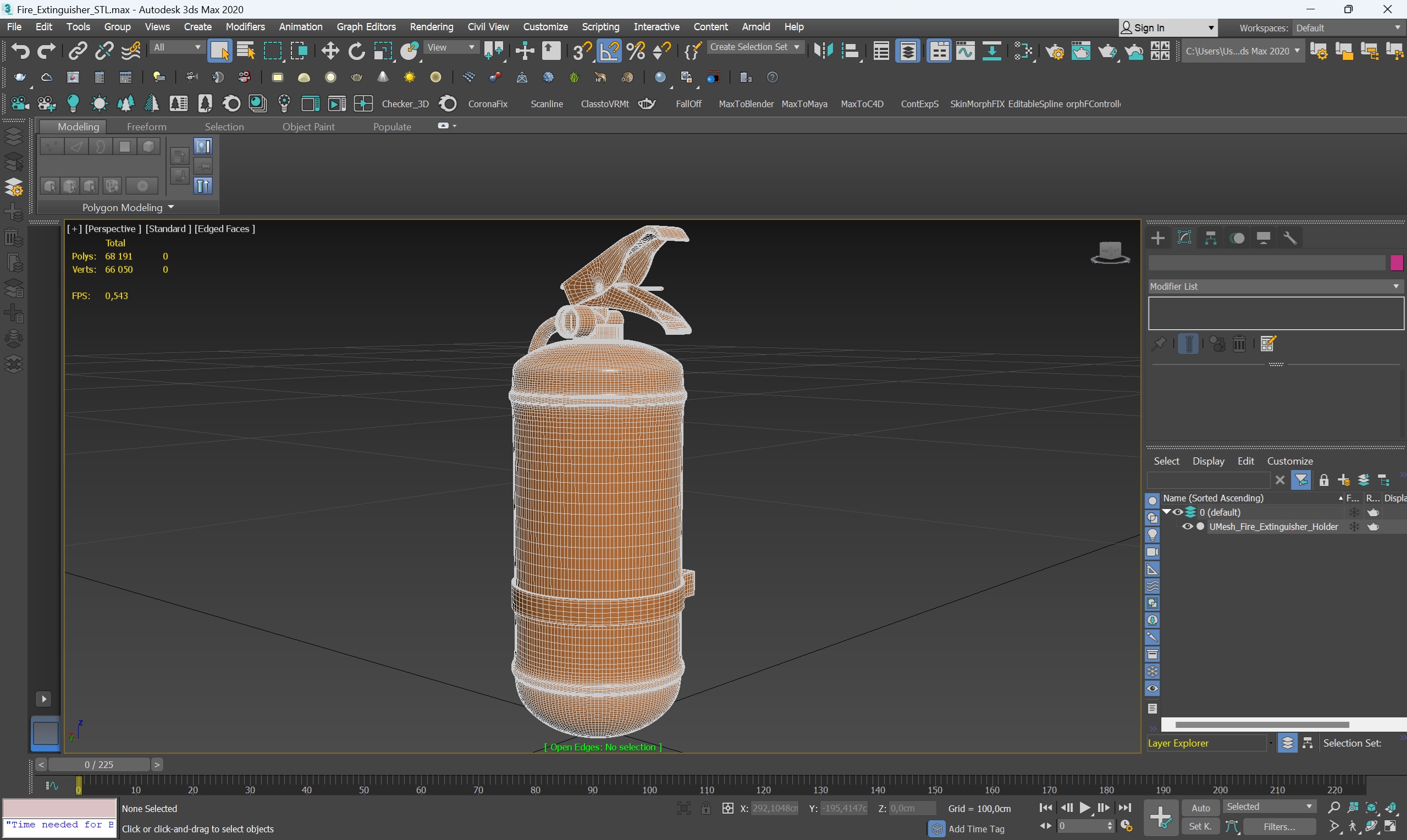 3D model Fire Extinguisher for 3D Print