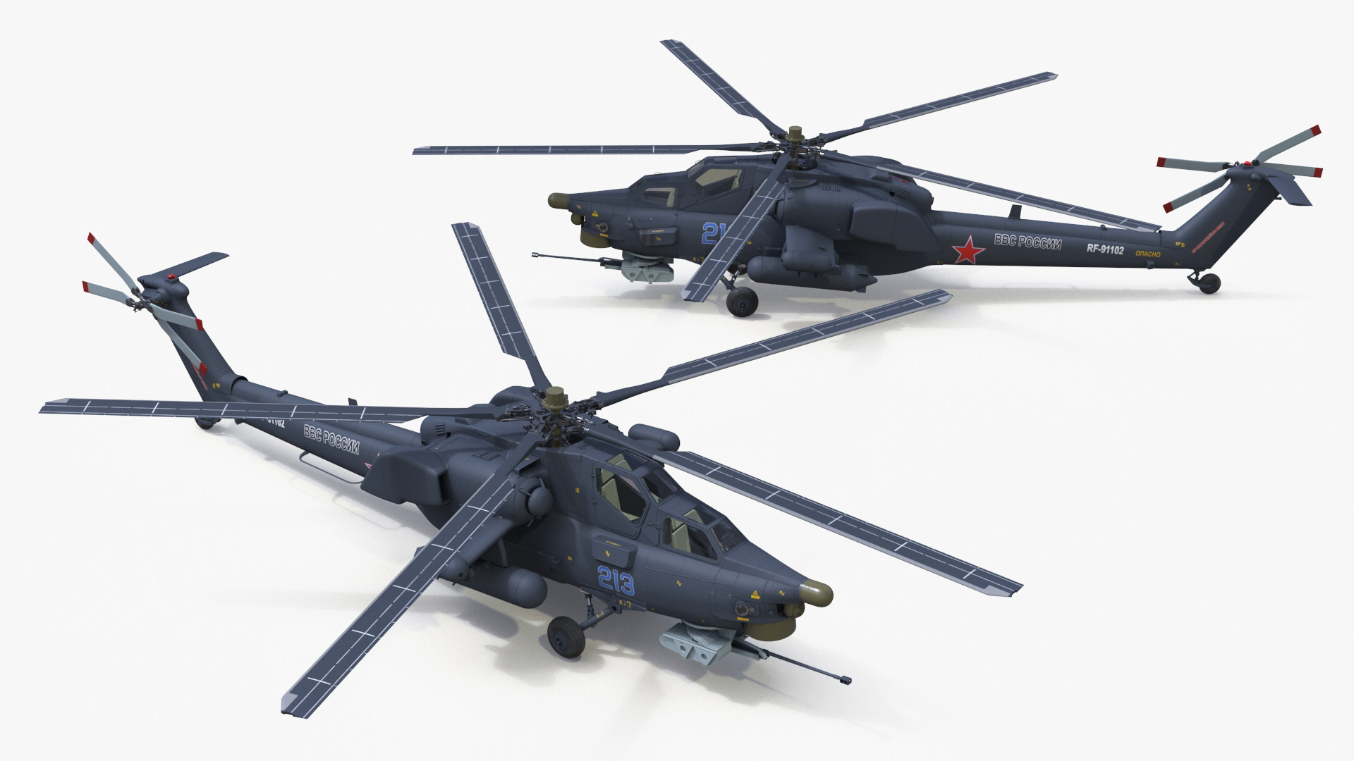 Mi-28 Havoc Russian Attack Helicopter 3D