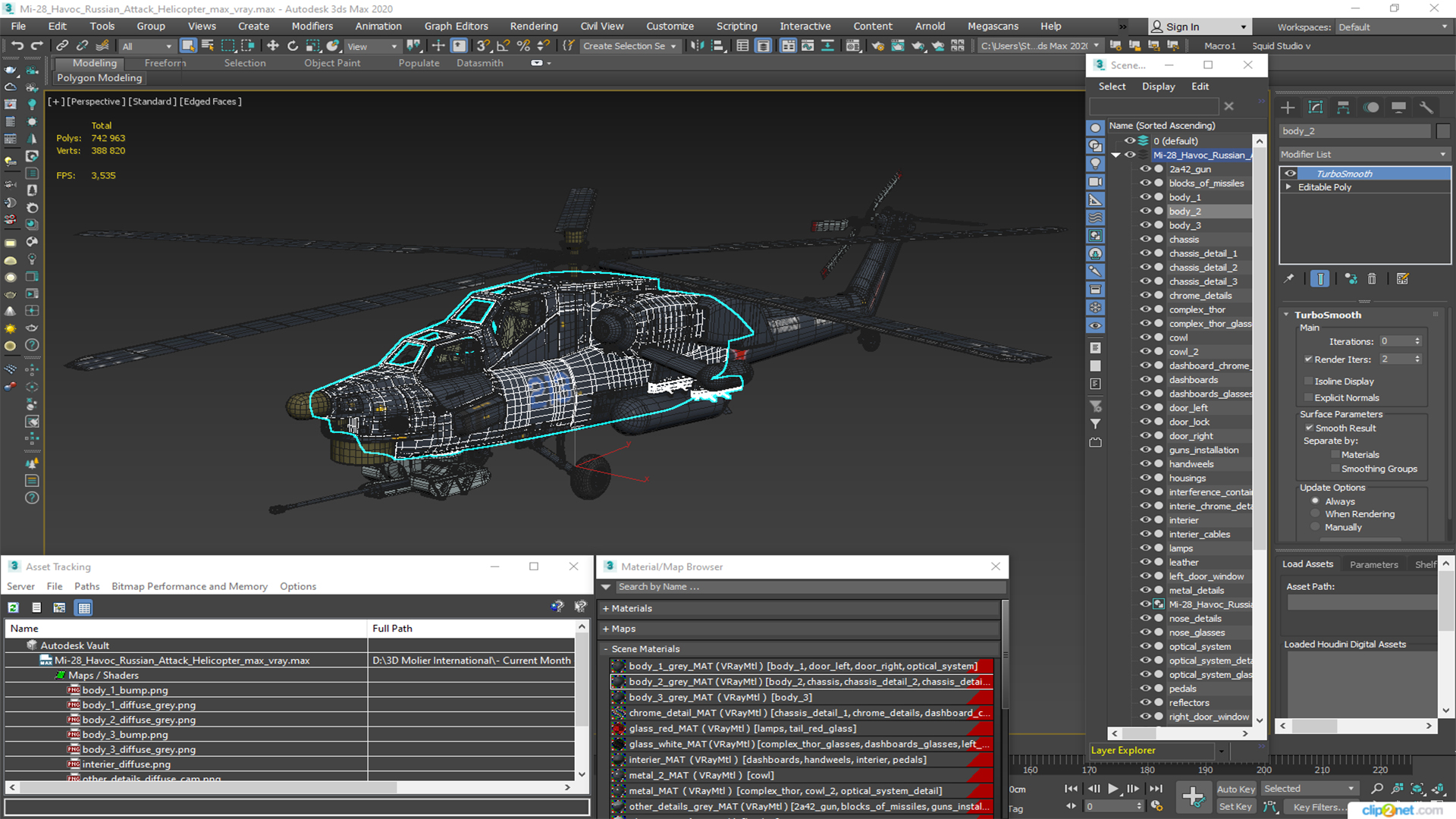 Mi-28 Havoc Russian Attack Helicopter 3D