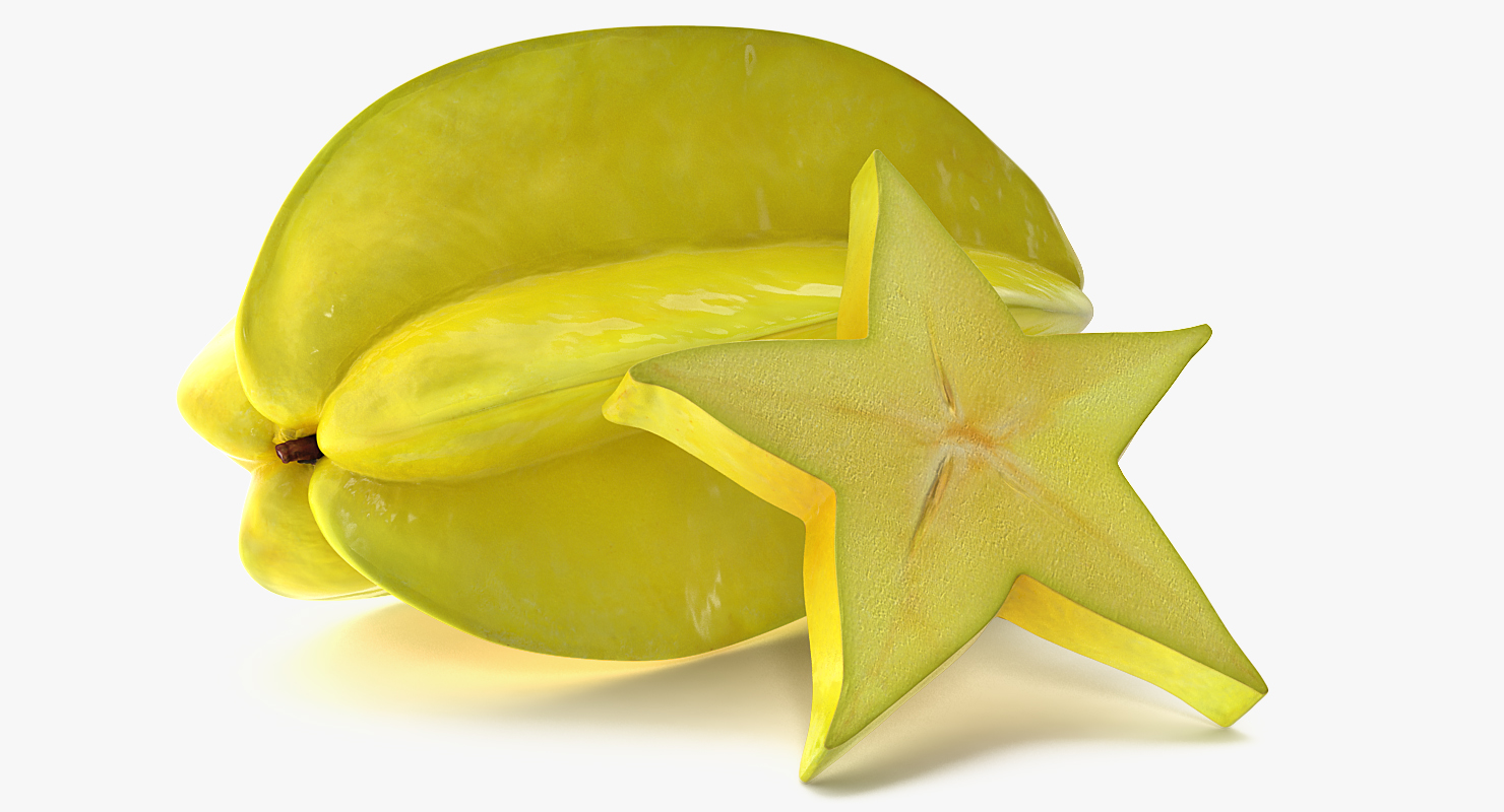 Star Fruit Set 3D model