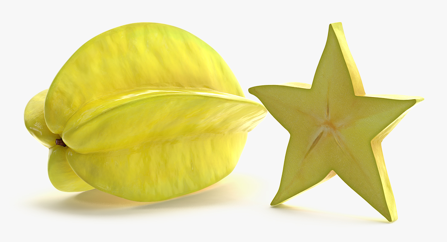 Star Fruit Set 3D model