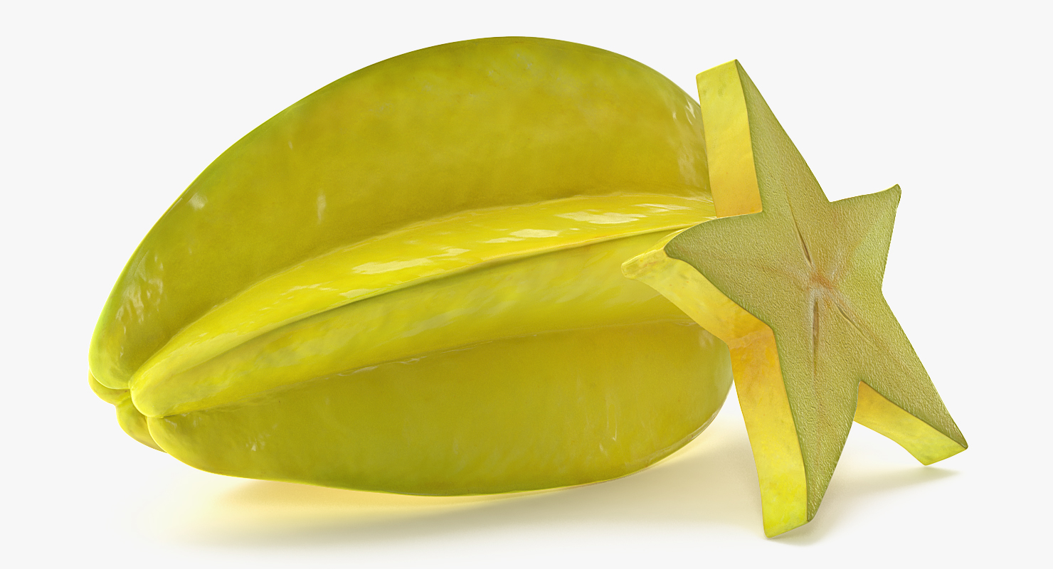 Star Fruit Set 3D model