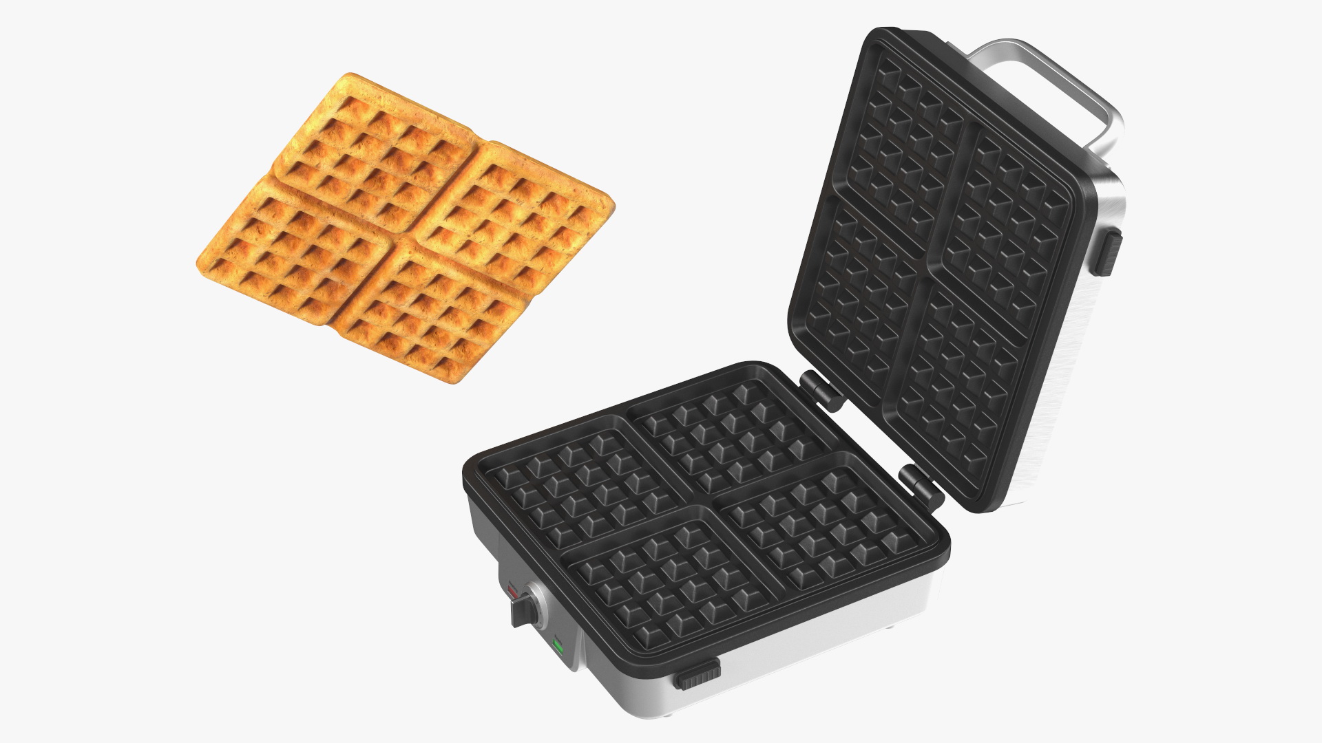 3D Waffle Maker with Square Waffle