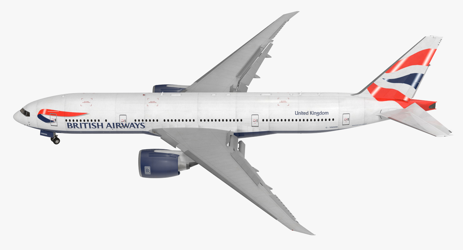 Boeing 777 200LR British Airways 3D